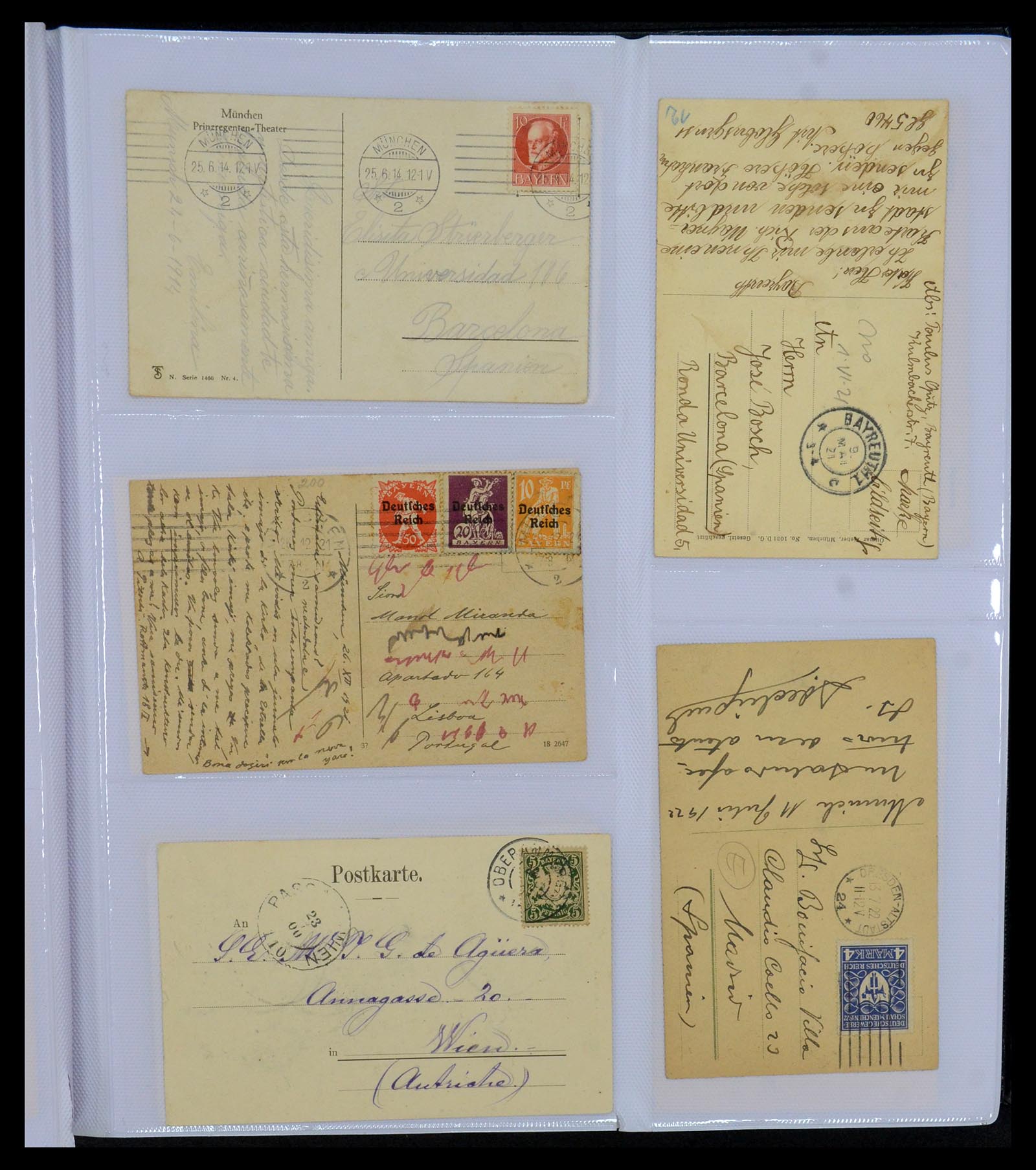 35322 011 - Postzegelverzameling 35322 West Europa ansichtkaarten 1900-1945.
