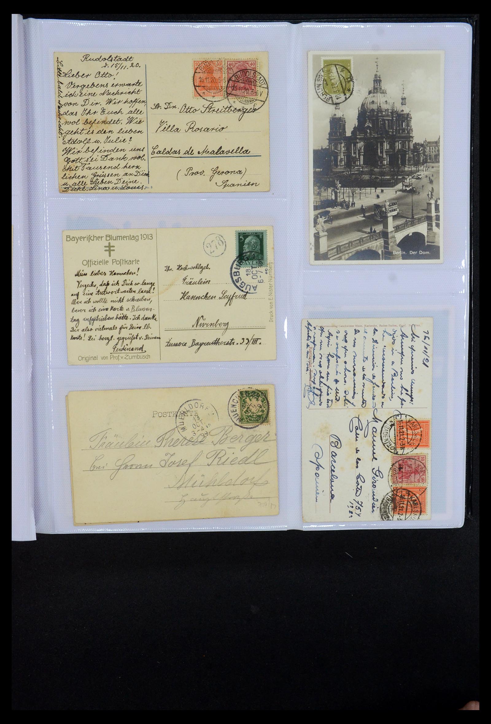 35322 012 - Postzegelverzameling 35322 West Europa ansichtkaarten 1900-1945.