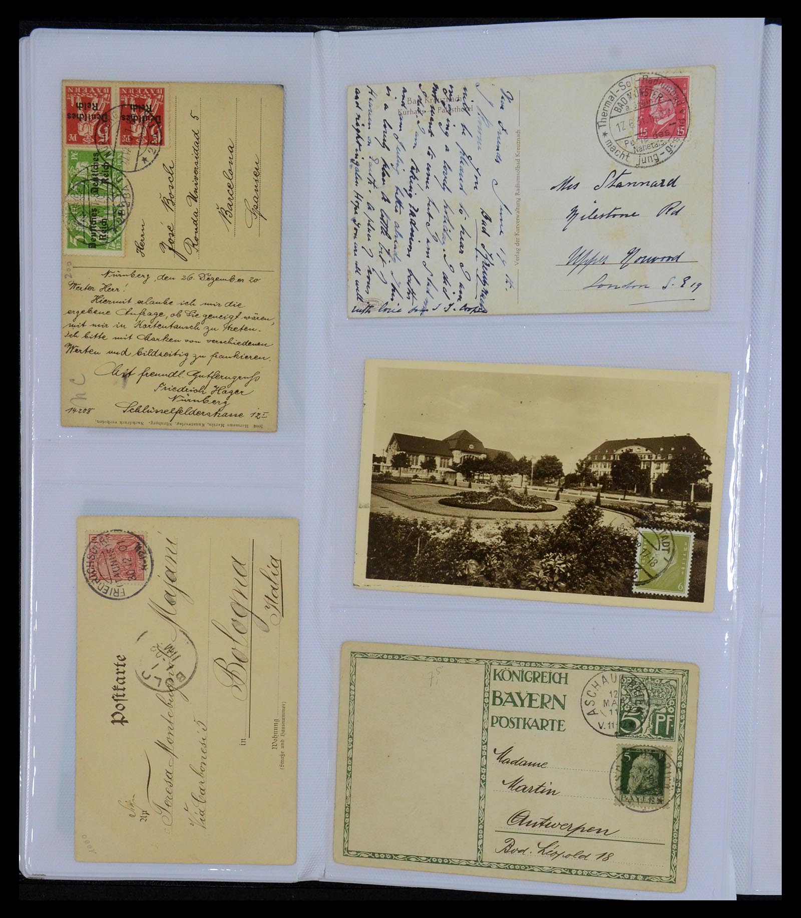 35322 013 - Postzegelverzameling 35322 West Europa ansichtkaarten 1900-1945.