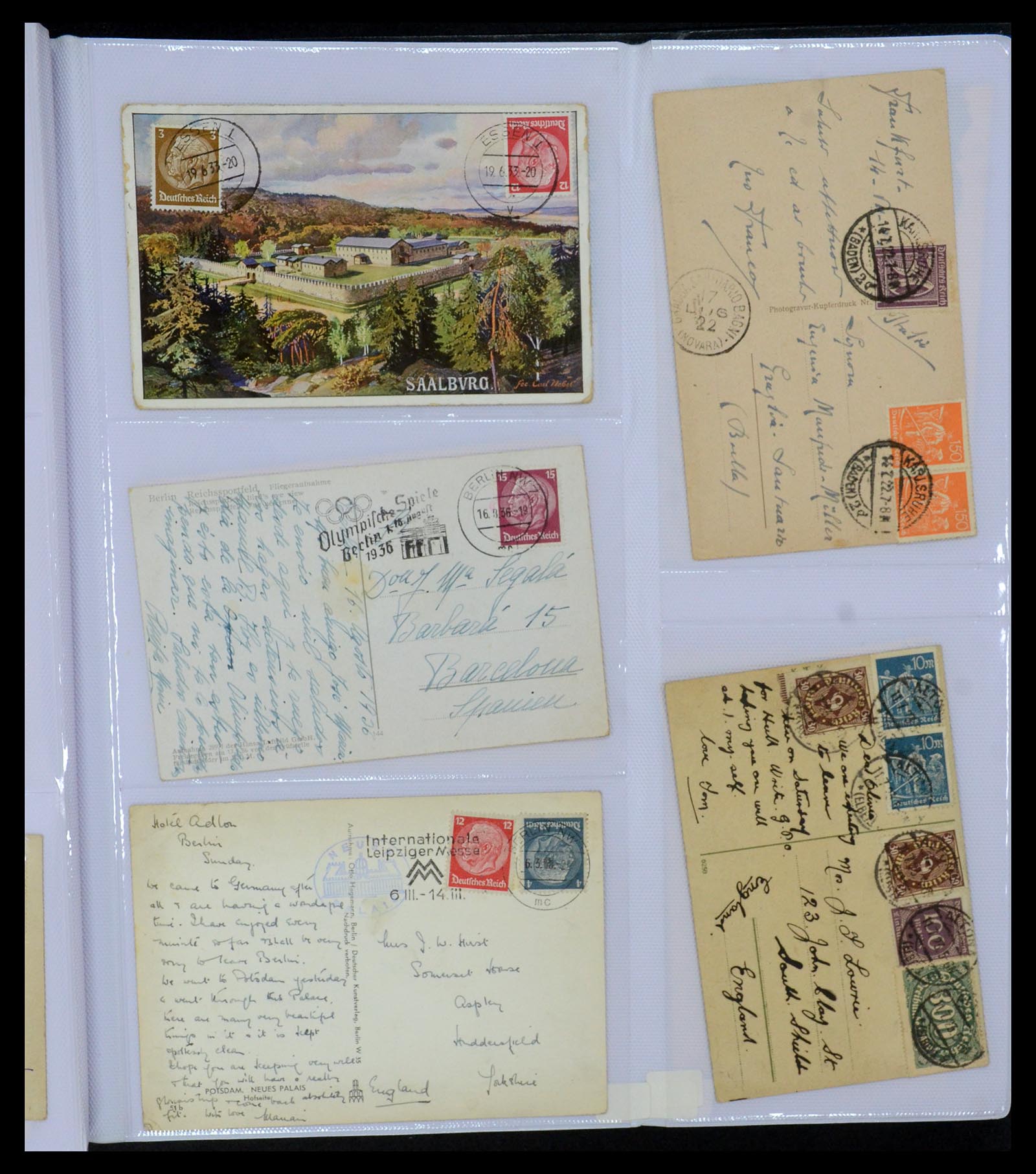 35322 015 - Postzegelverzameling 35322 West Europa ansichtkaarten 1900-1945.