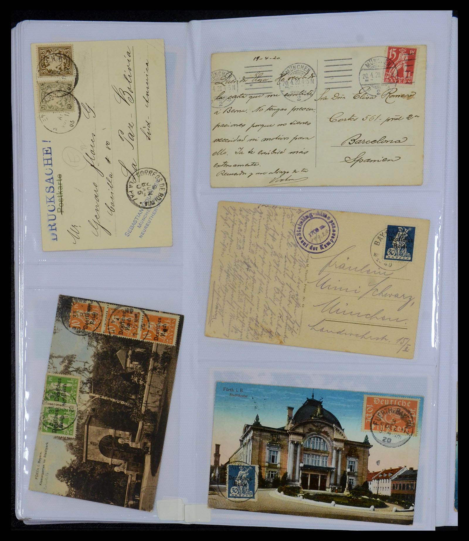 35322 016 - Postzegelverzameling 35322 West Europa ansichtkaarten 1900-1945.