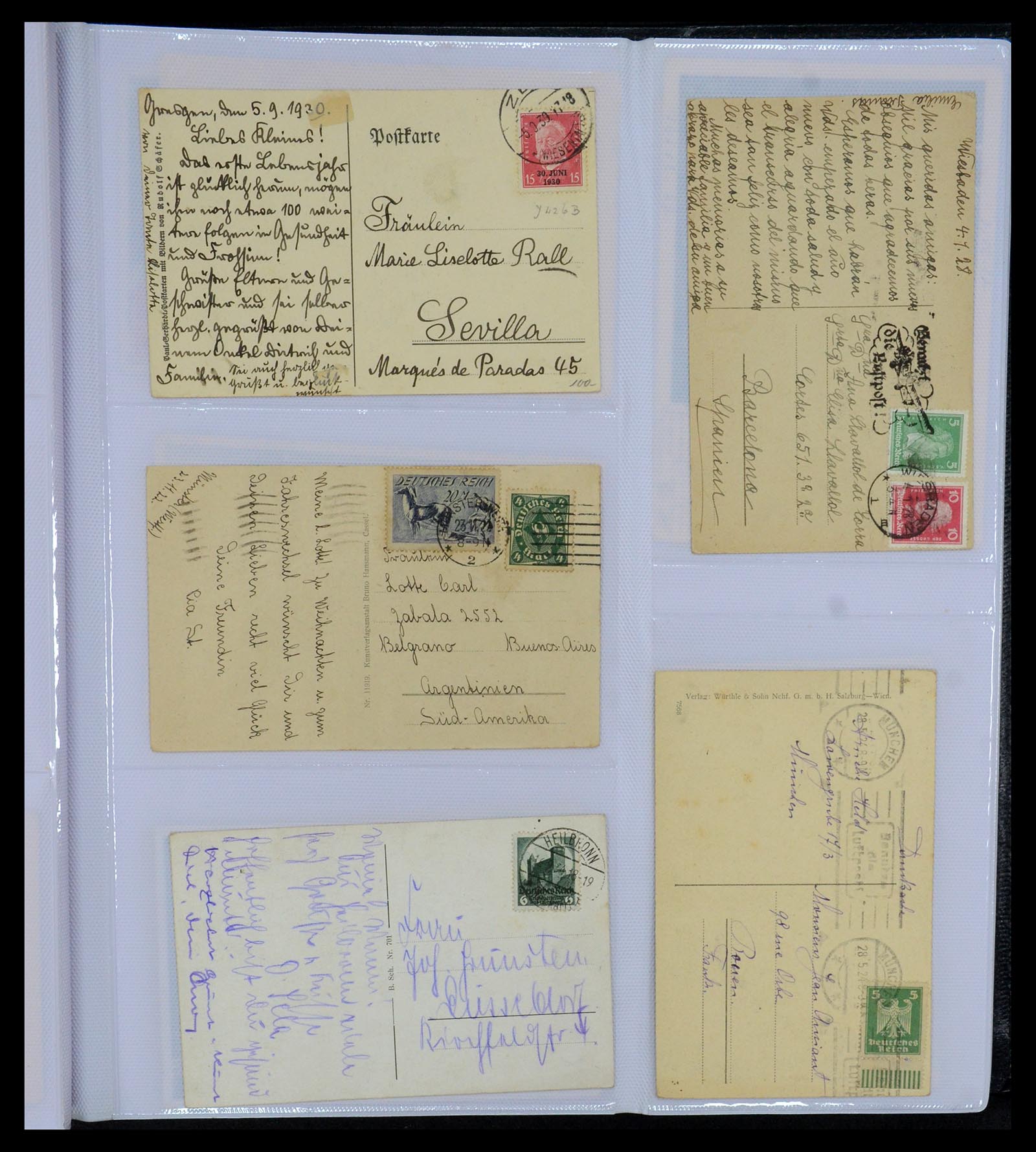 35322 018 - Postzegelverzameling 35322 West Europa ansichtkaarten 1900-1945.