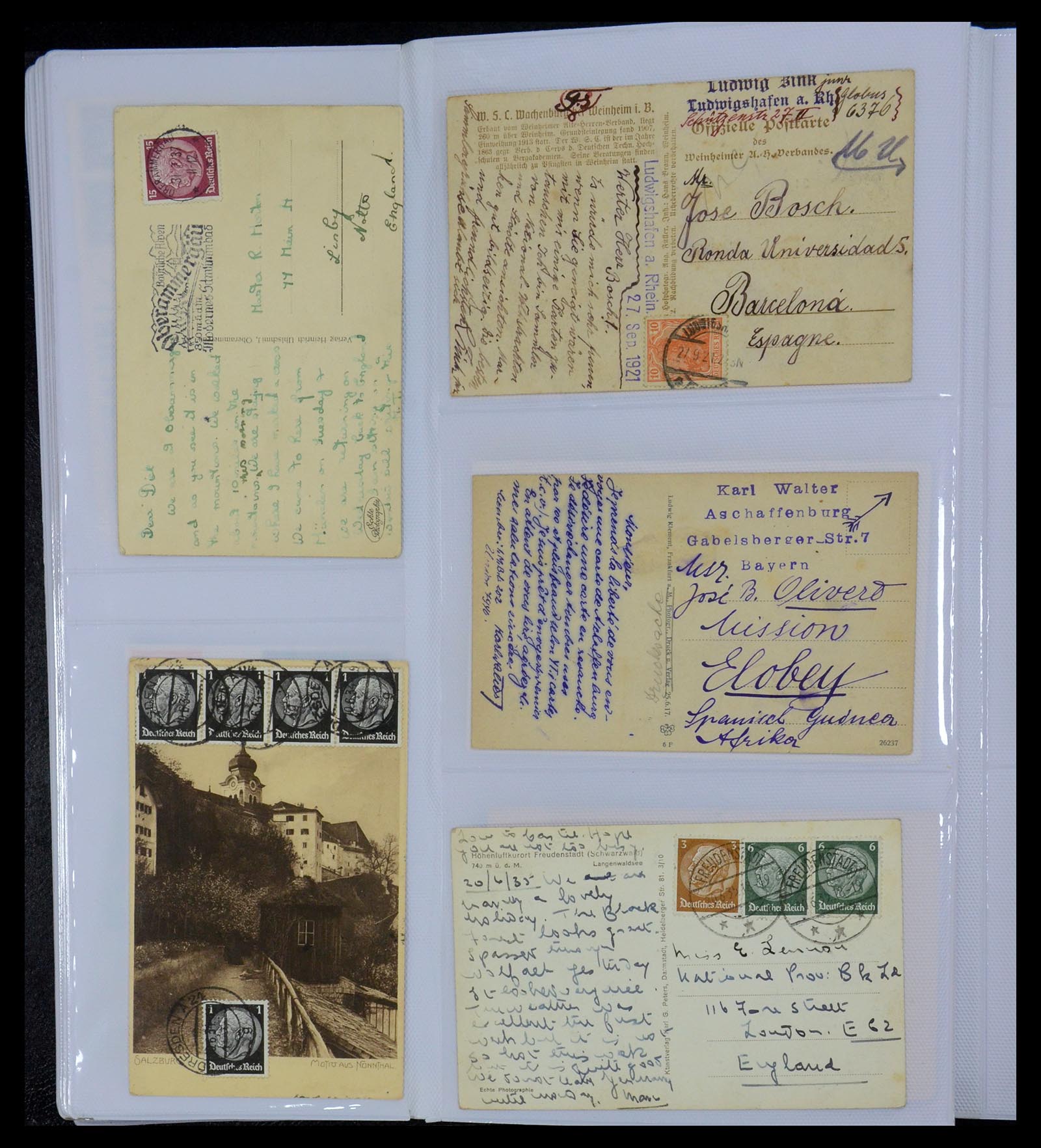 35322 019 - Postzegelverzameling 35322 West Europa ansichtkaarten 1900-1945.