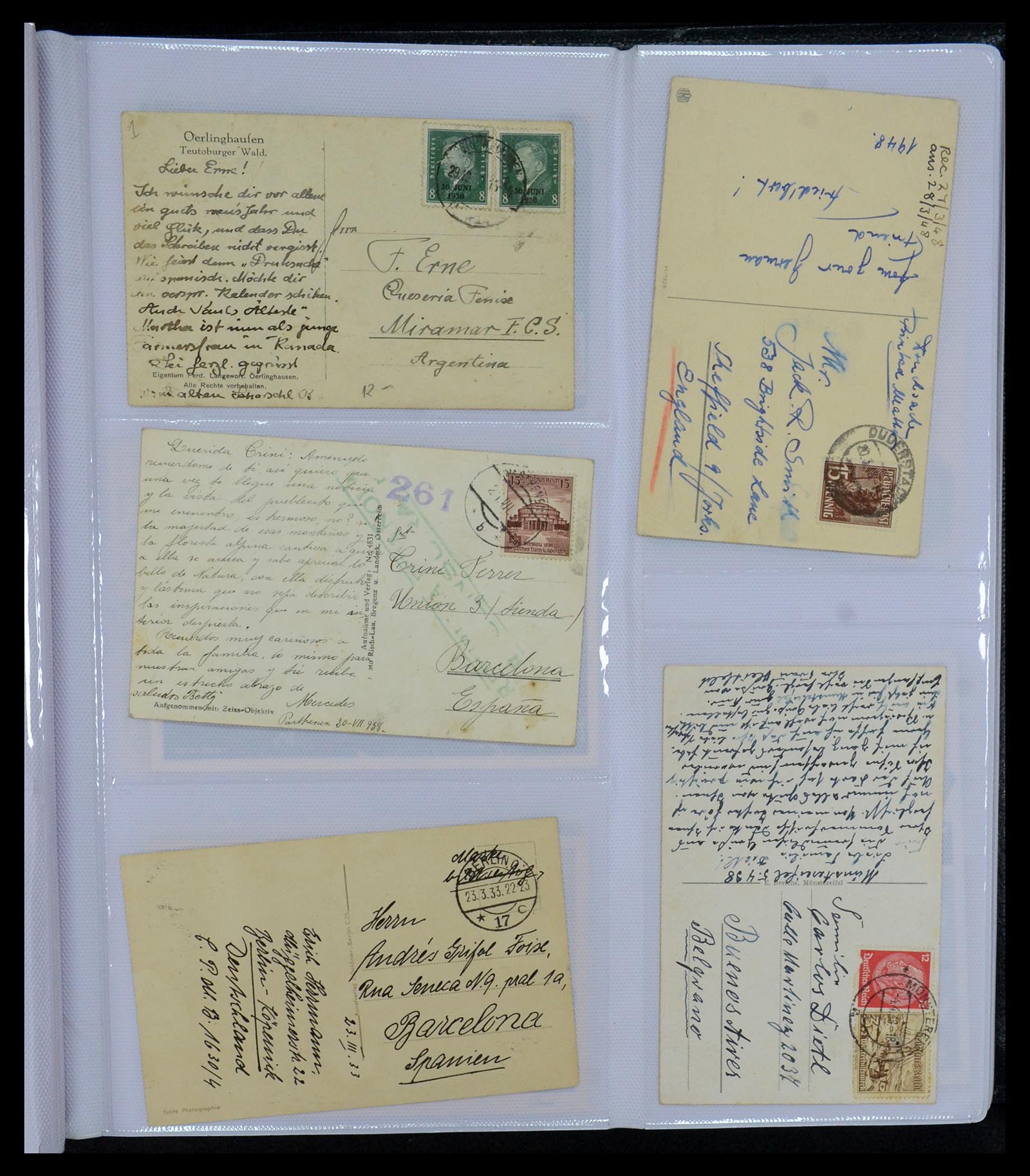 35322 022 - Postzegelverzameling 35322 West Europa ansichtkaarten 1900-1945.