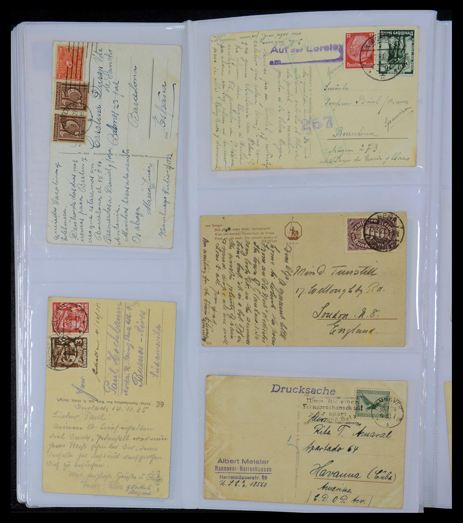 35322 023 - Postzegelverzameling 35322 West Europa ansichtkaarten 1900-1945.