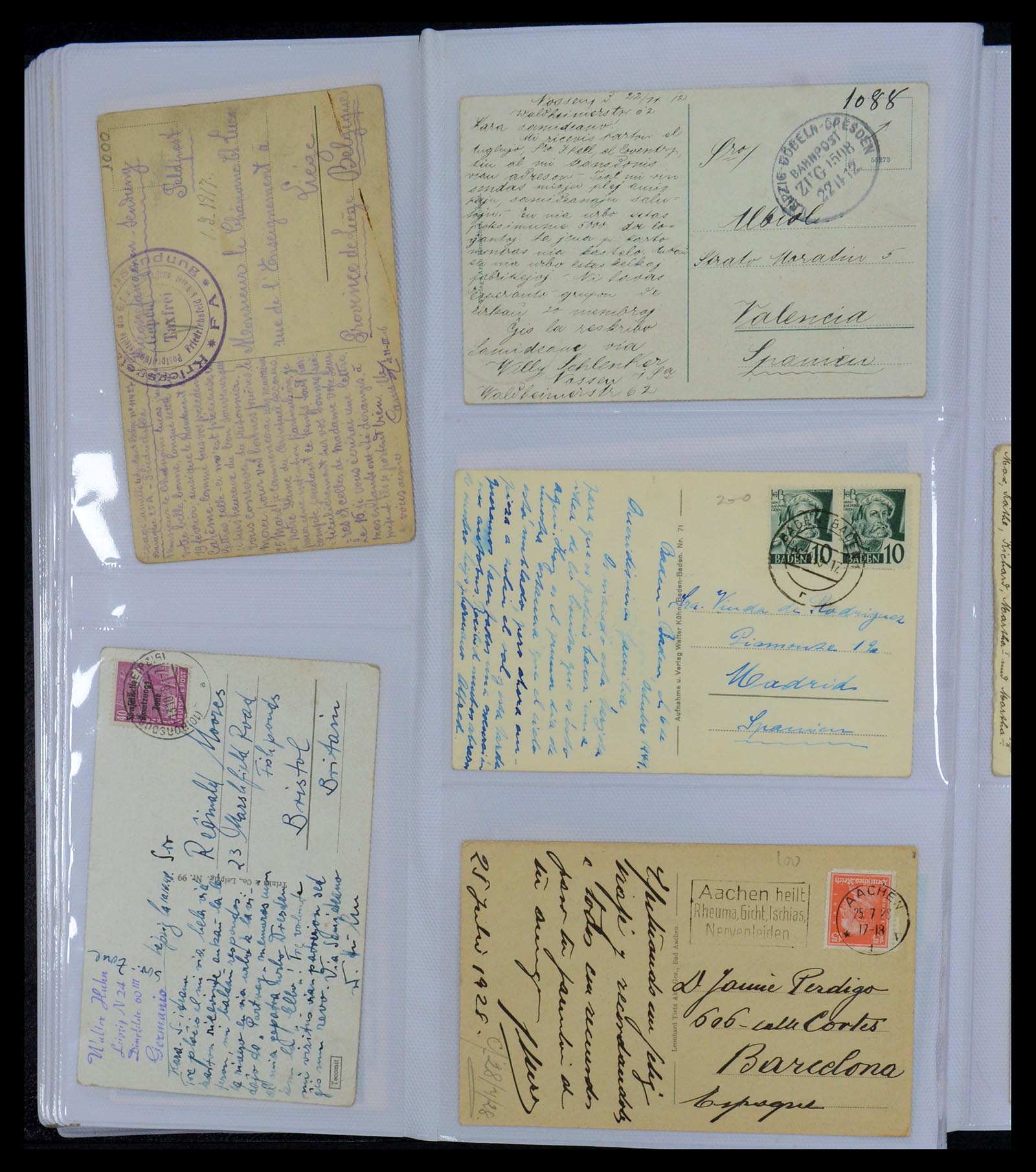 35322 024 - Postzegelverzameling 35322 West Europa ansichtkaarten 1900-1945.