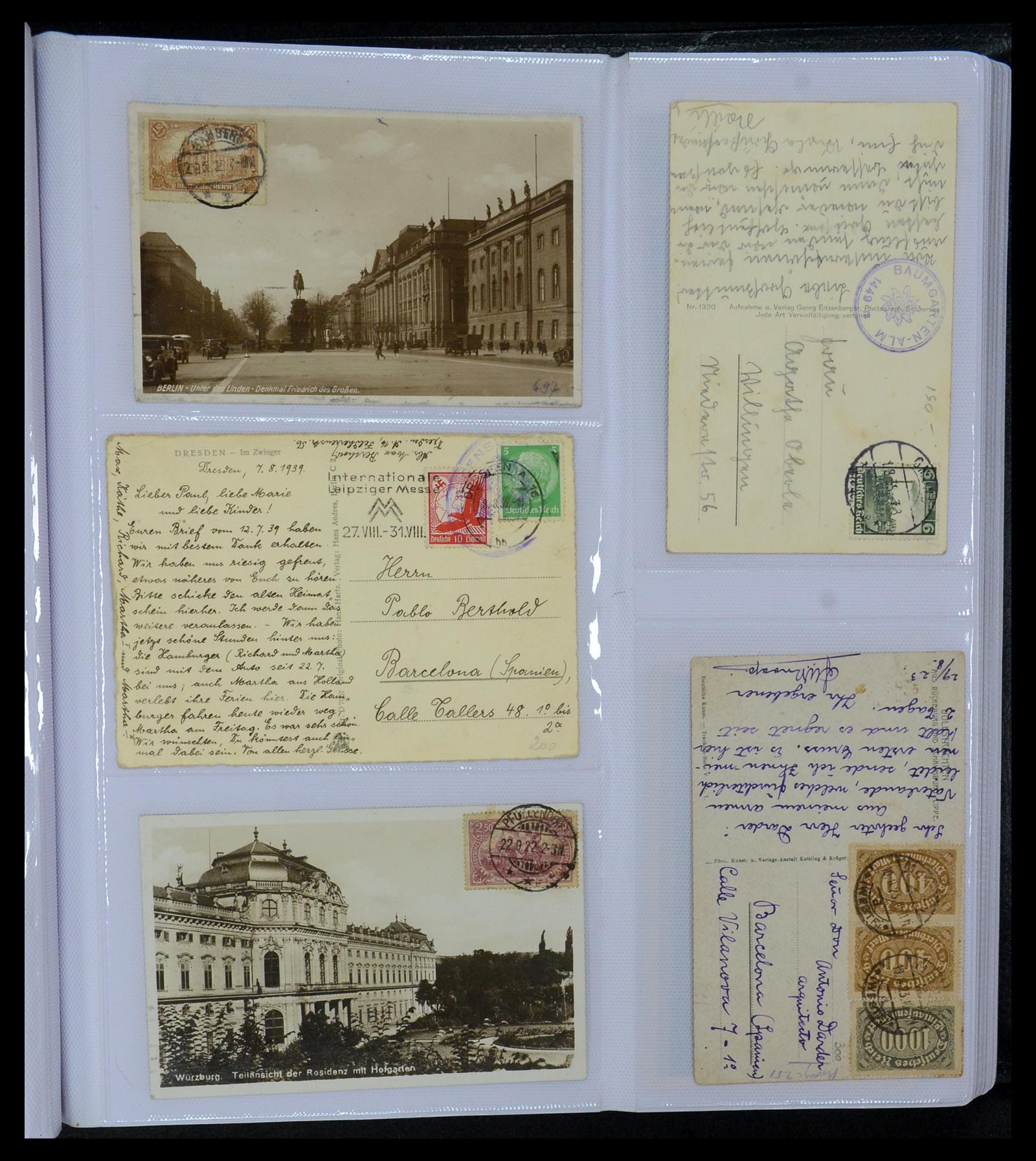 35322 025 - Postzegelverzameling 35322 West Europa ansichtkaarten 1900-1945.