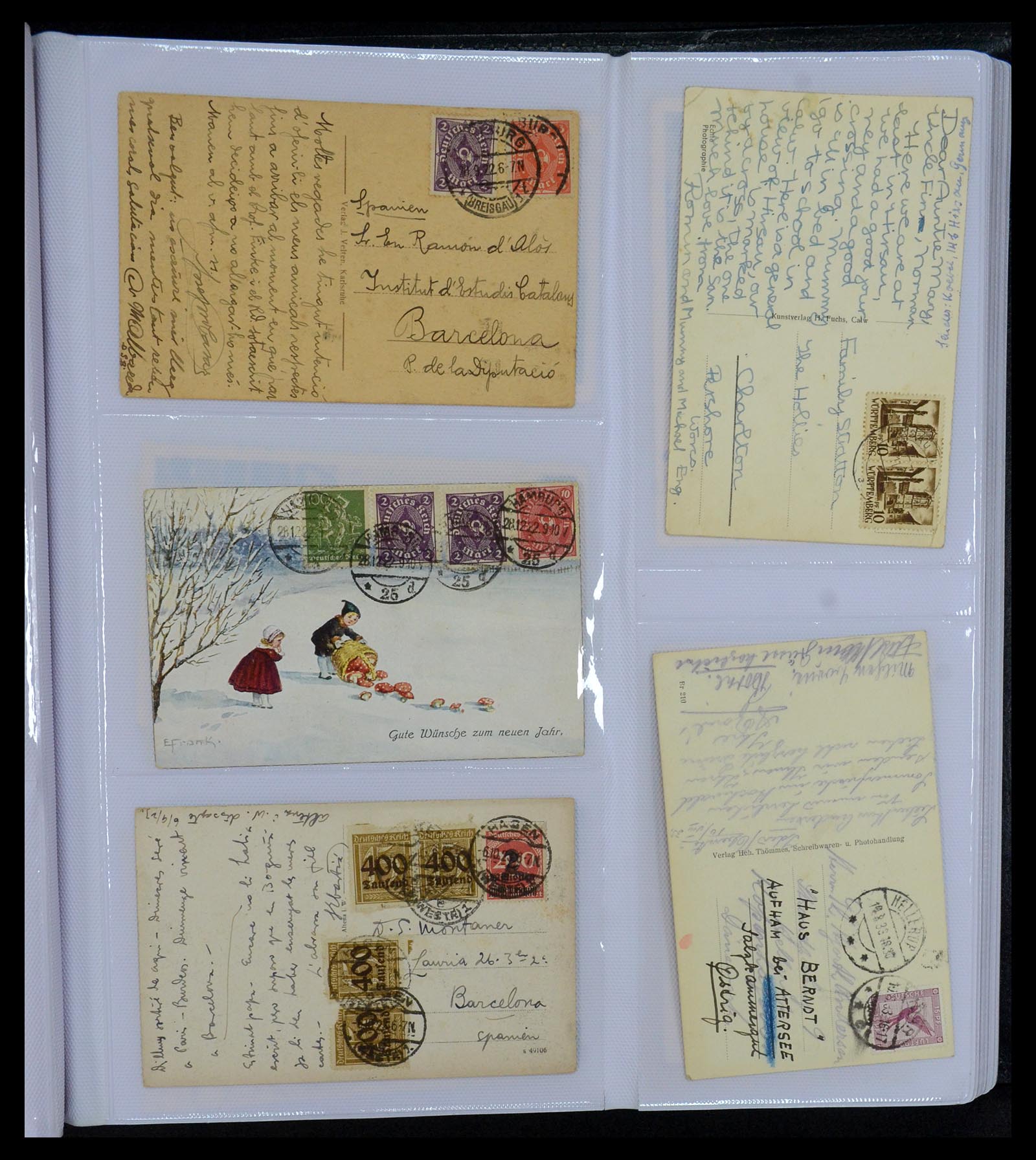 35322 026 - Postzegelverzameling 35322 West Europa ansichtkaarten 1900-1945.