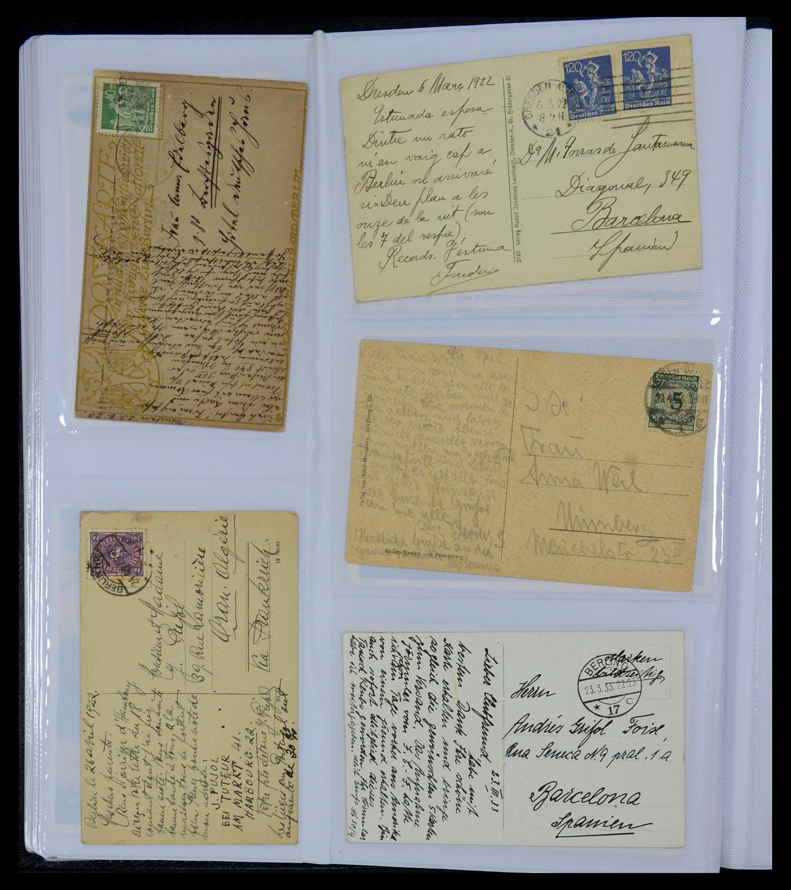 35322 027 - Postzegelverzameling 35322 West Europa ansichtkaarten 1900-1945.