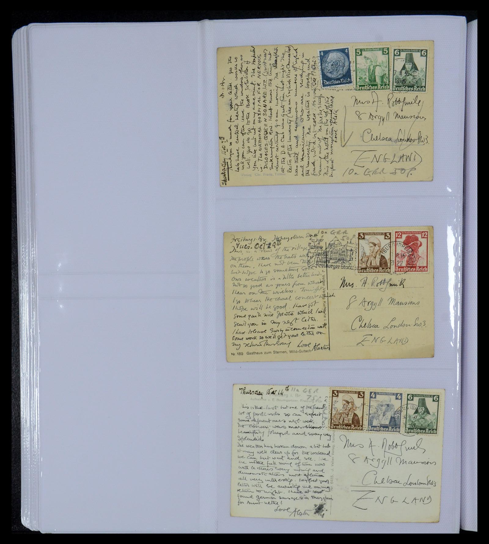 35322 032 - Postzegelverzameling 35322 West Europa ansichtkaarten 1900-1945.