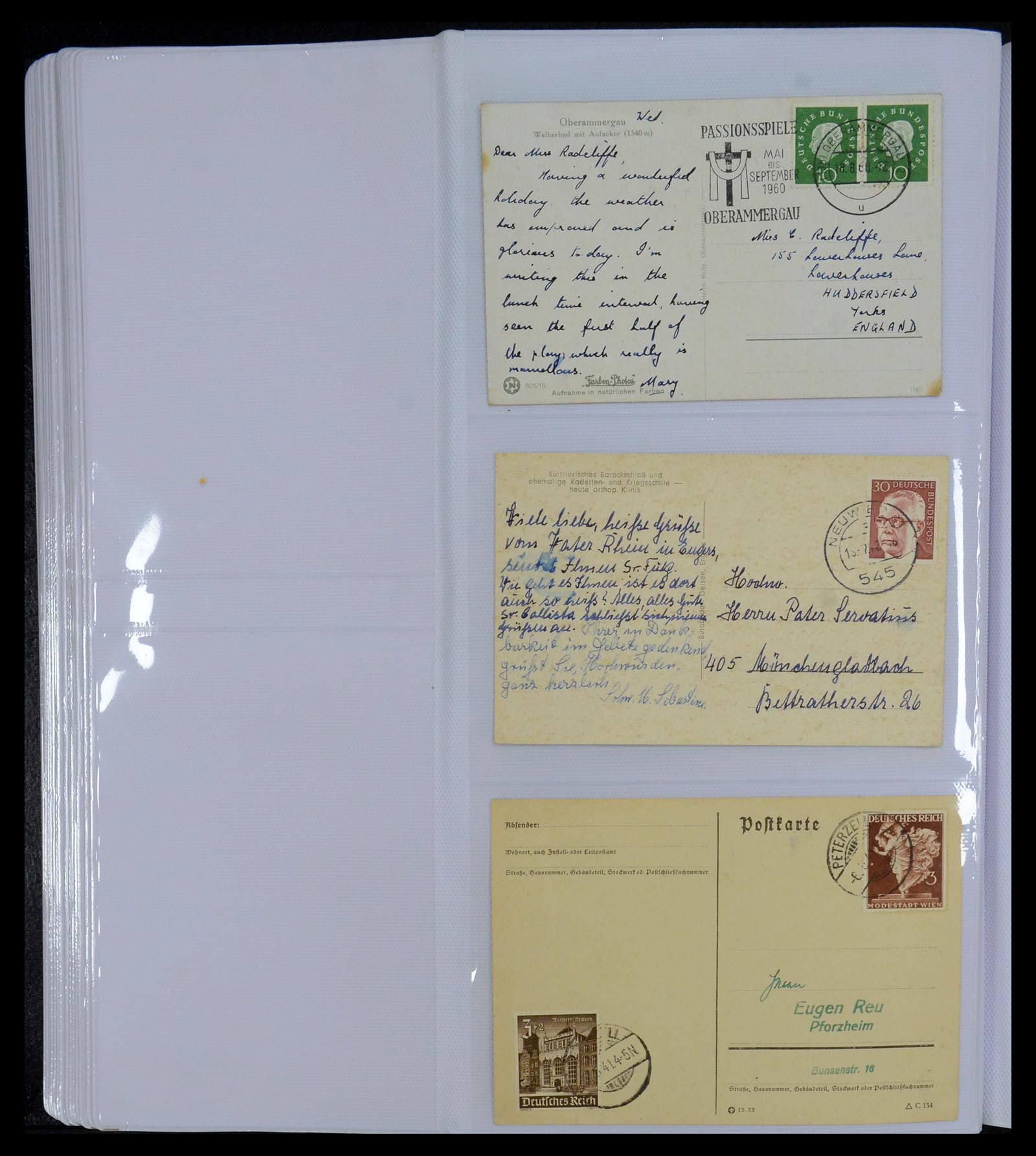 35322 034 - Postzegelverzameling 35322 West Europa ansichtkaarten 1900-1945.