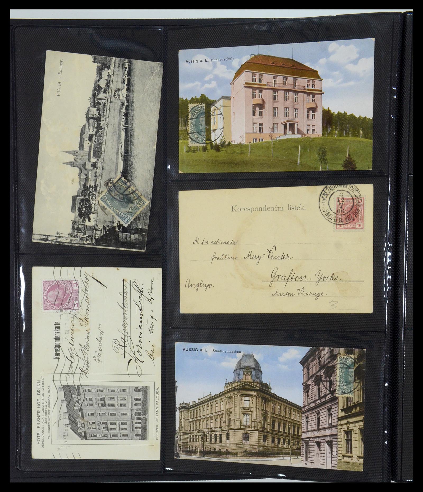 35322 040 - Postzegelverzameling 35322 West Europa ansichtkaarten 1900-1945.