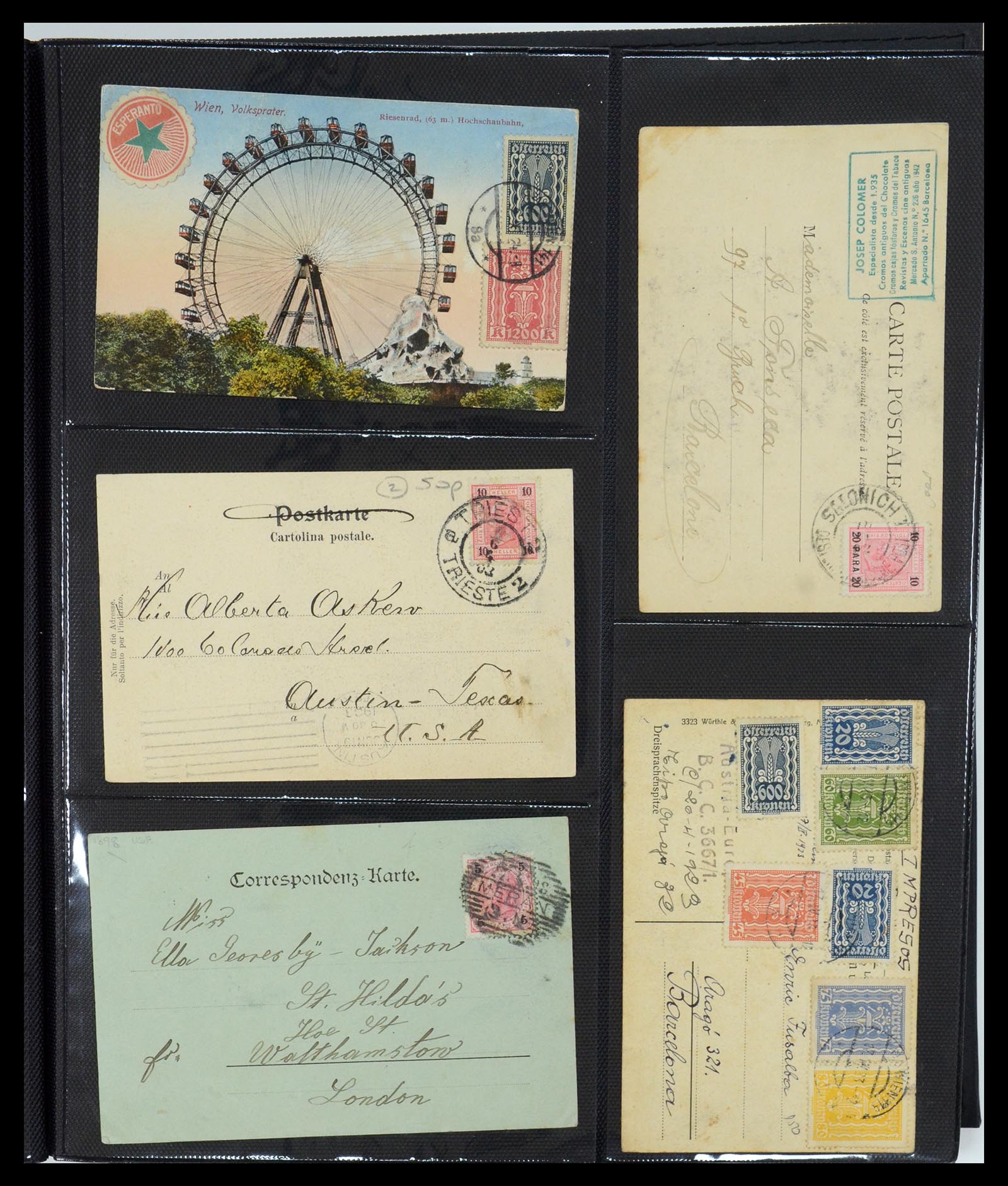 35322 041 - Postzegelverzameling 35322 West Europa ansichtkaarten 1900-1945.
