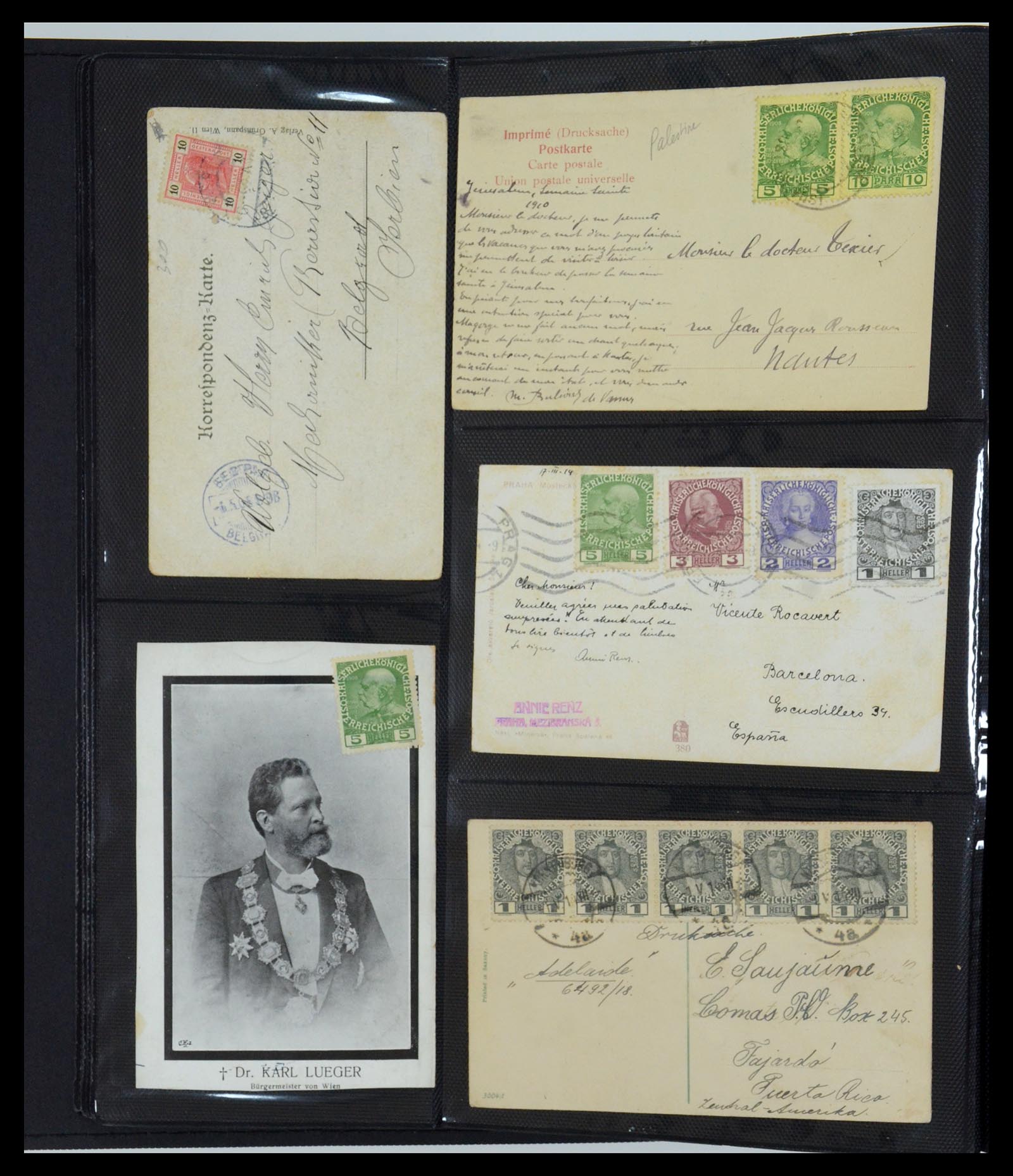 35322 044 - Postzegelverzameling 35322 West Europa ansichtkaarten 1900-1945.