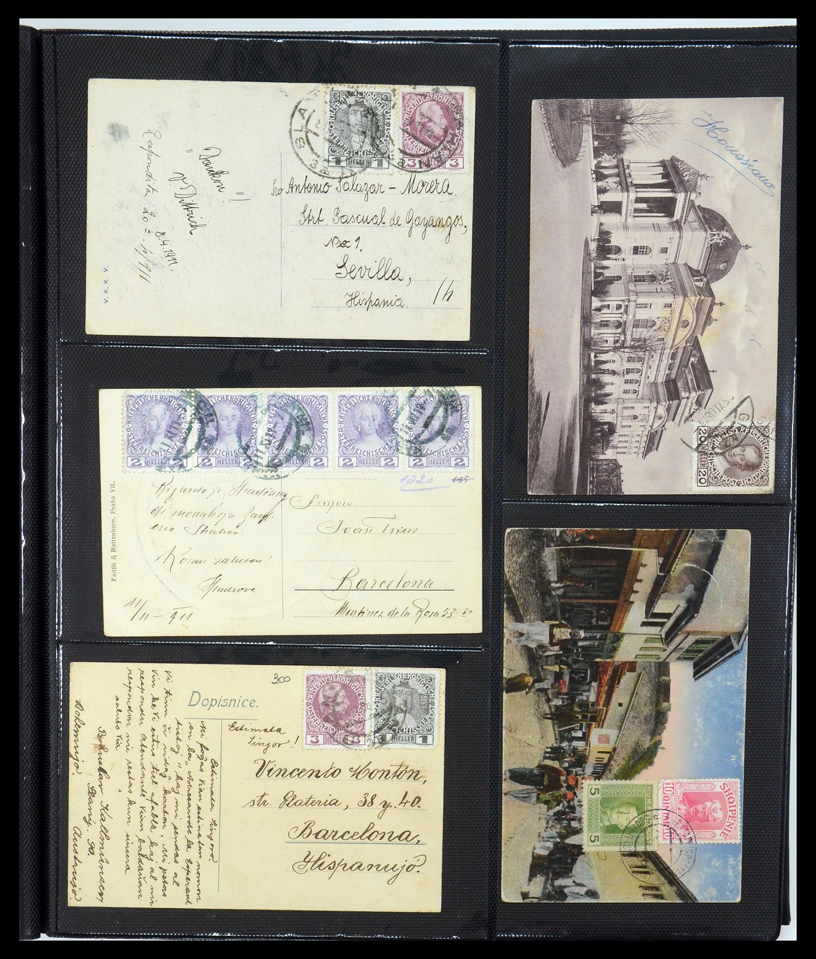 35322 045 - Postzegelverzameling 35322 West Europa ansichtkaarten 1900-1945.