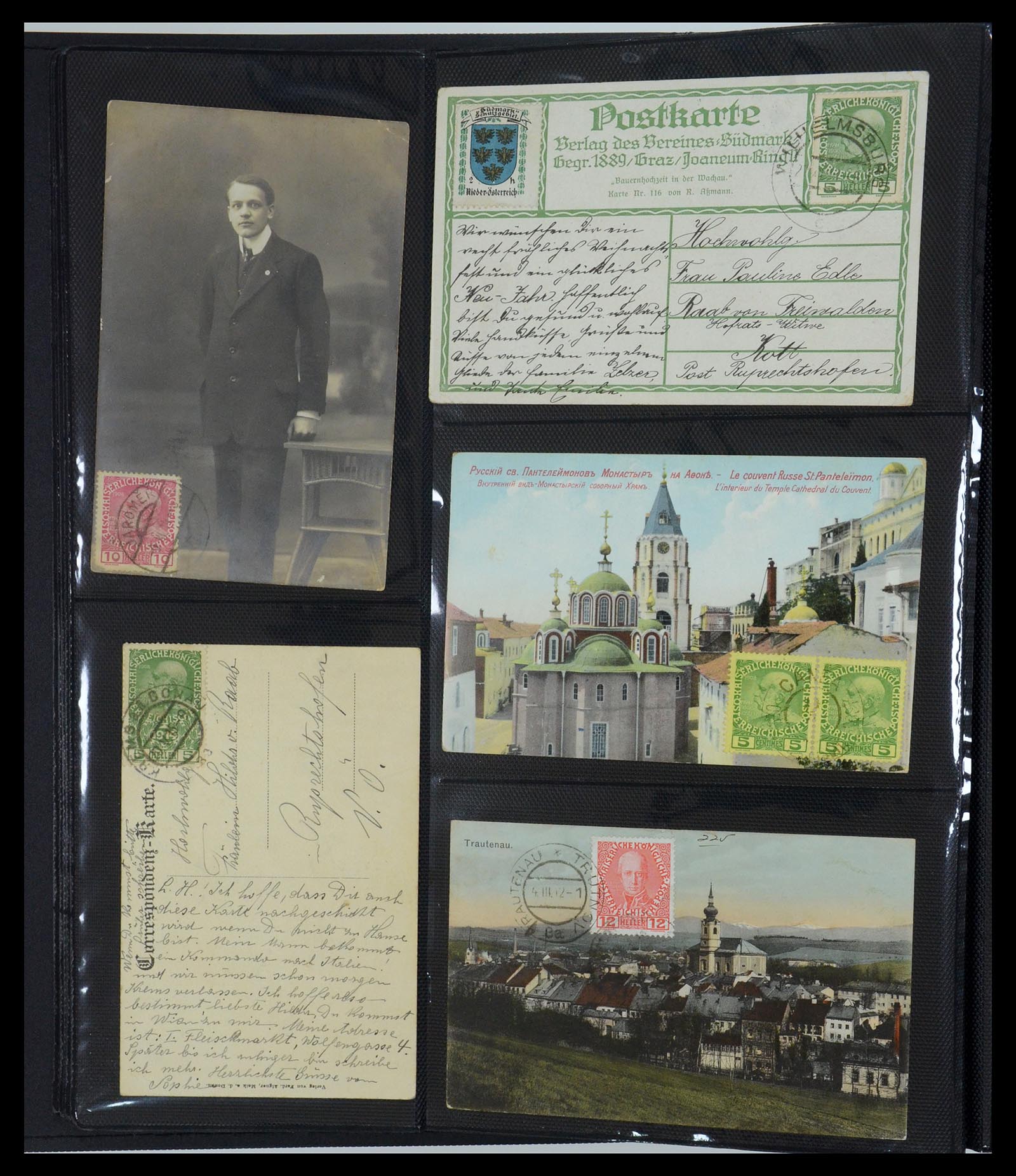 35322 046 - Postzegelverzameling 35322 West Europa ansichtkaarten 1900-1945.