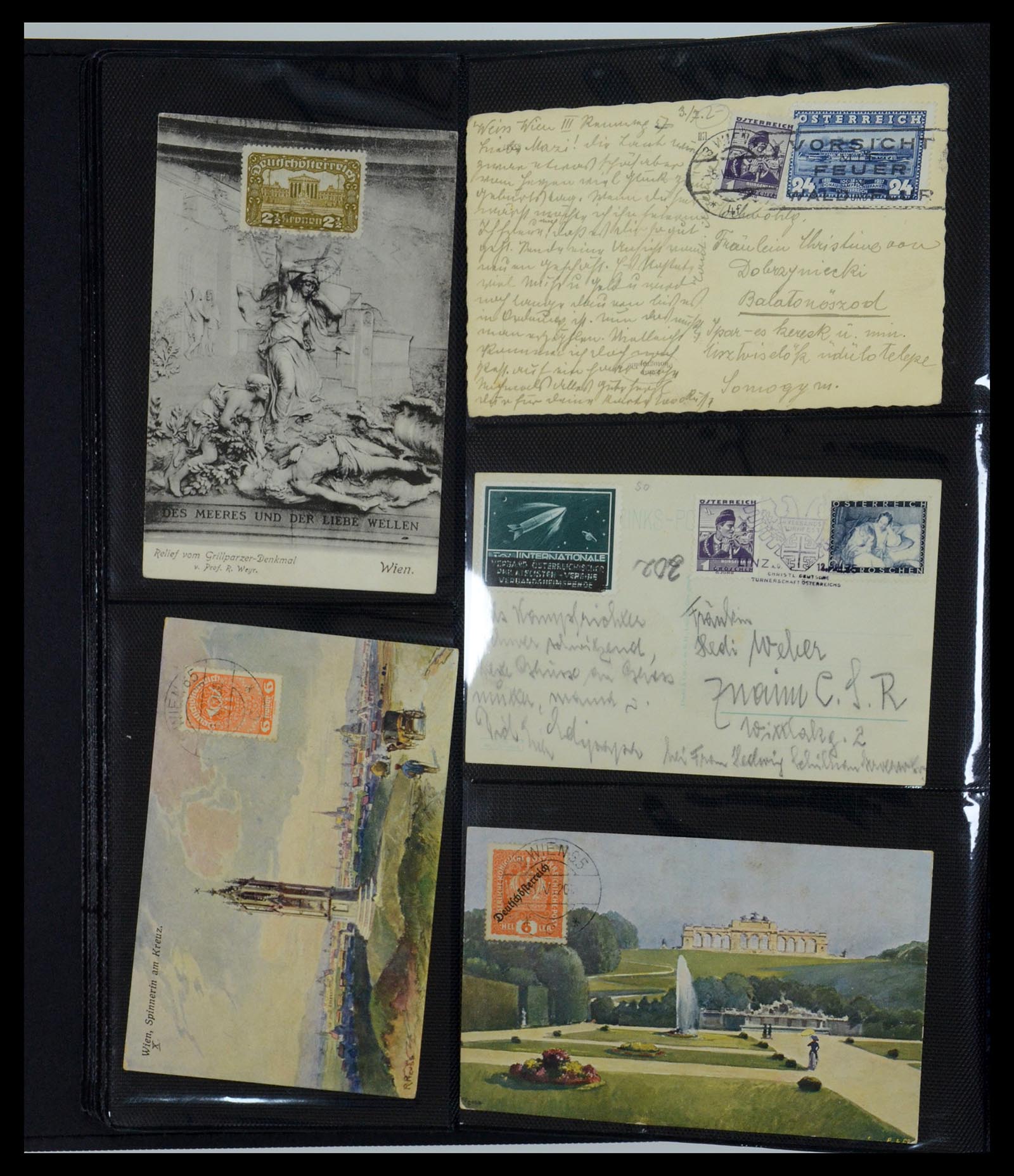 35322 048 - Postzegelverzameling 35322 West Europa ansichtkaarten 1900-1945.
