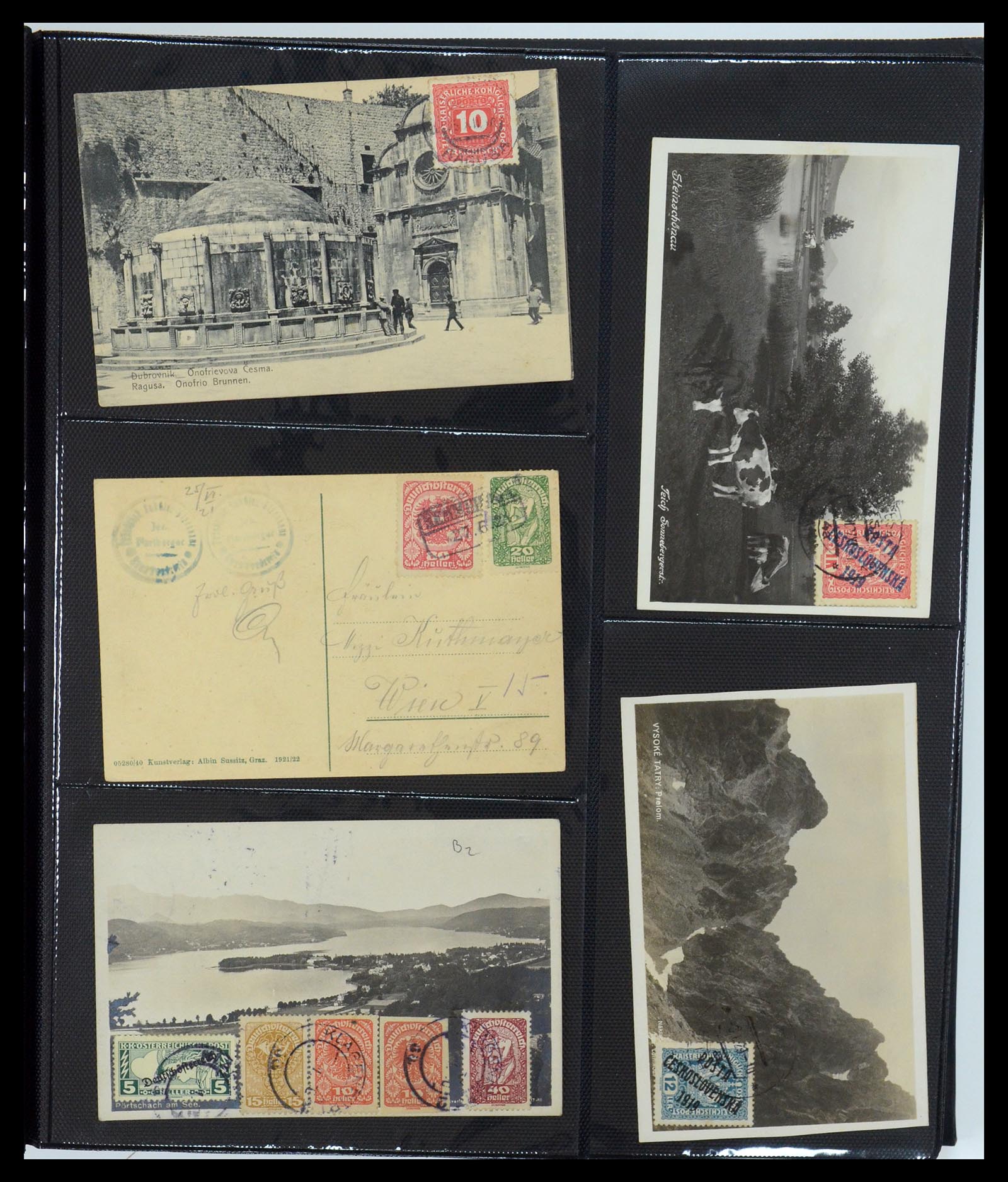 35322 049 - Postzegelverzameling 35322 West Europa ansichtkaarten 1900-1945.