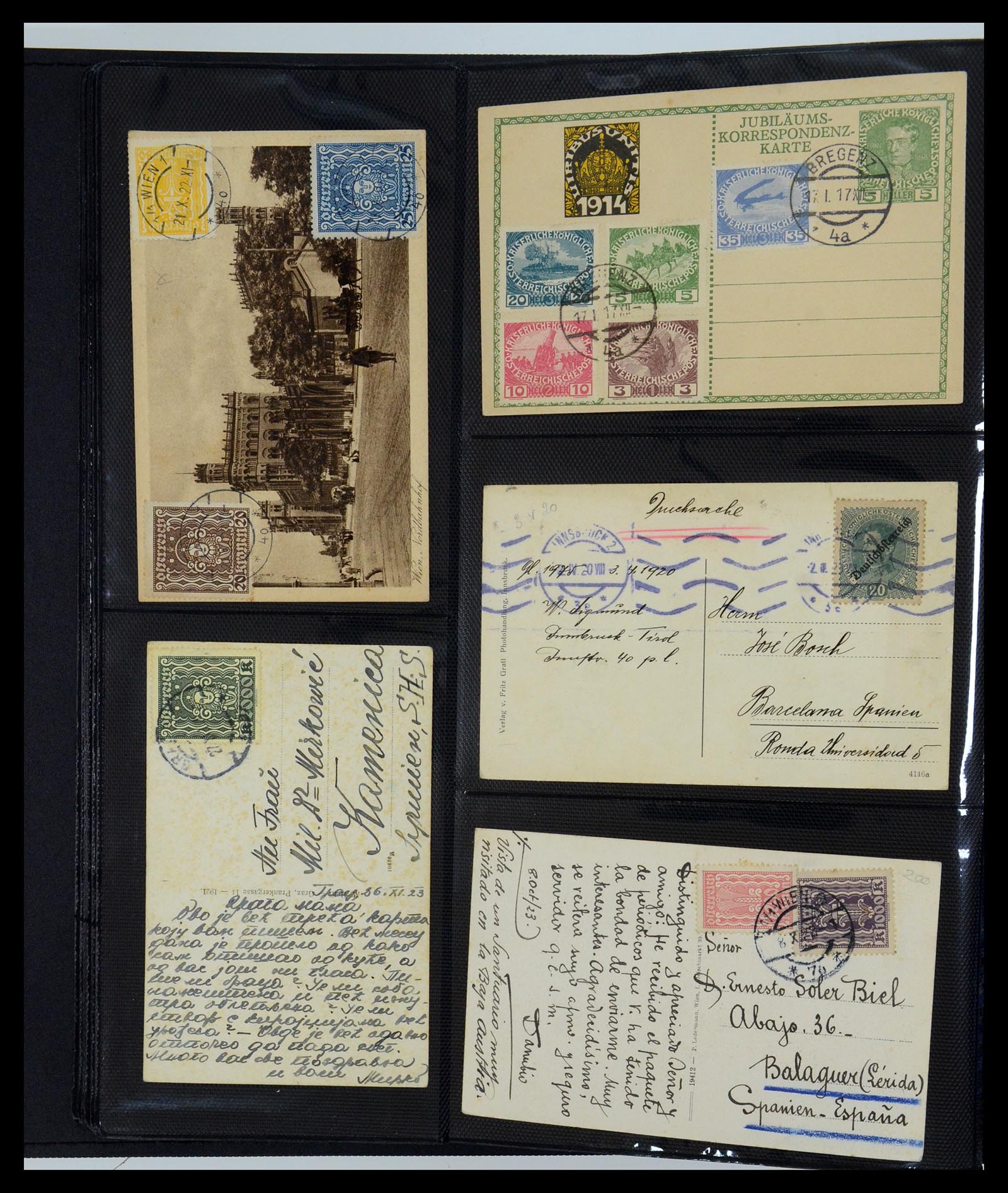 35322 050 - Postzegelverzameling 35322 West Europa ansichtkaarten 1900-1945.