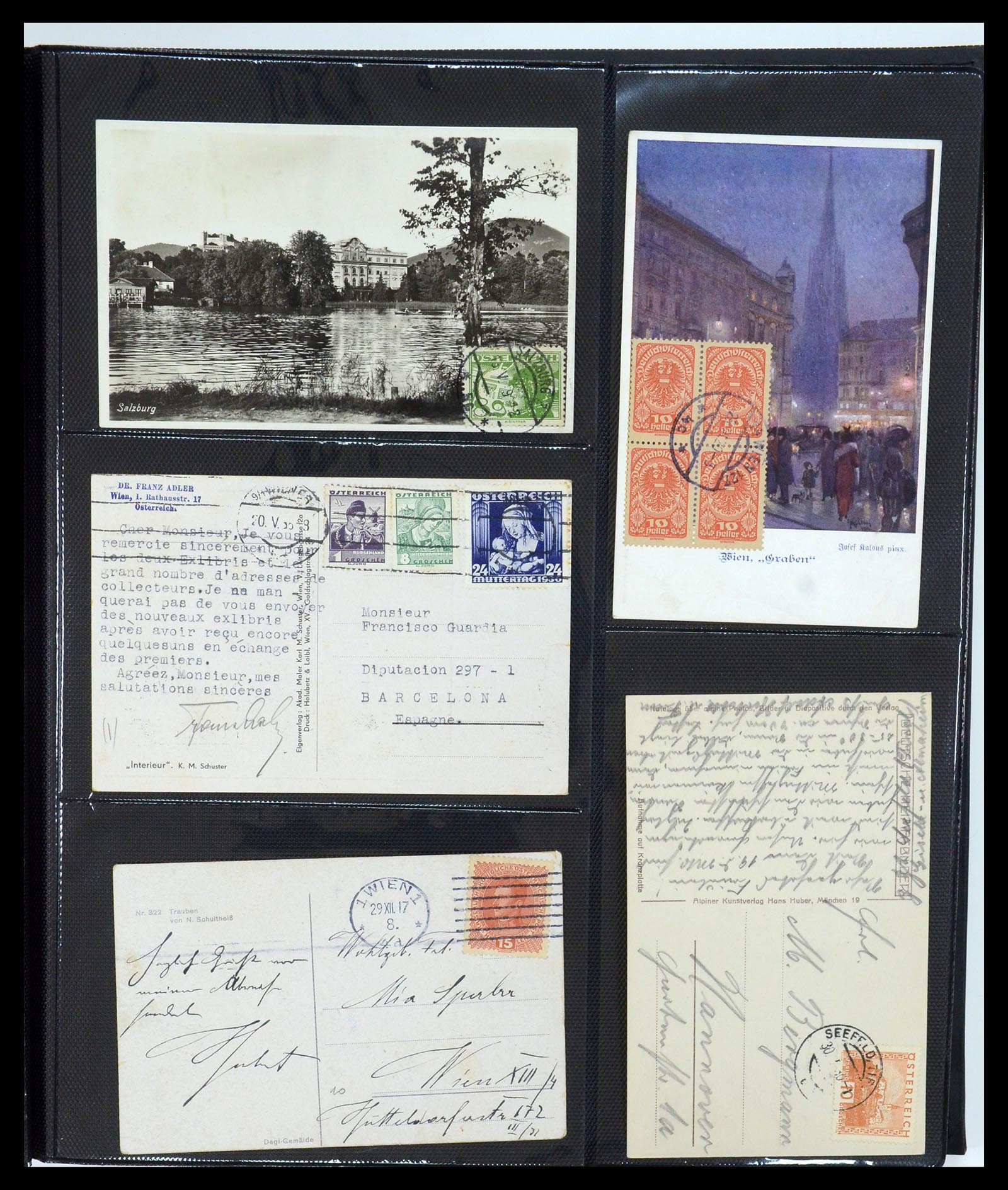 35322 051 - Postzegelverzameling 35322 West Europa ansichtkaarten 1900-1945.