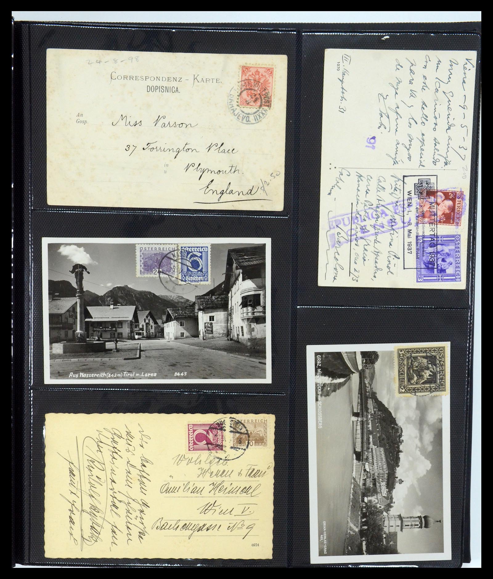 35322 053 - Postzegelverzameling 35322 West Europa ansichtkaarten 1900-1945.