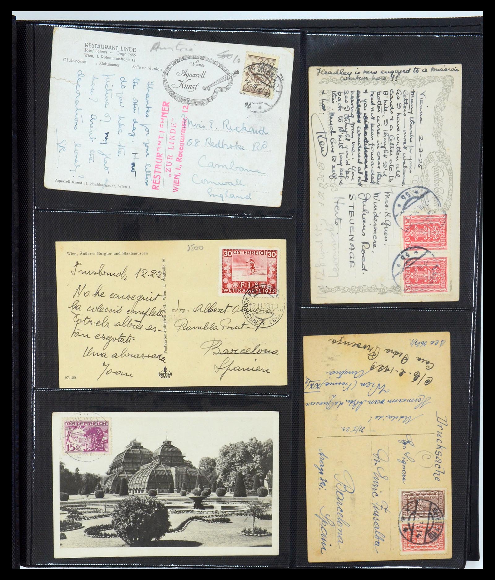 35322 057 - Postzegelverzameling 35322 West Europa ansichtkaarten 1900-1945.