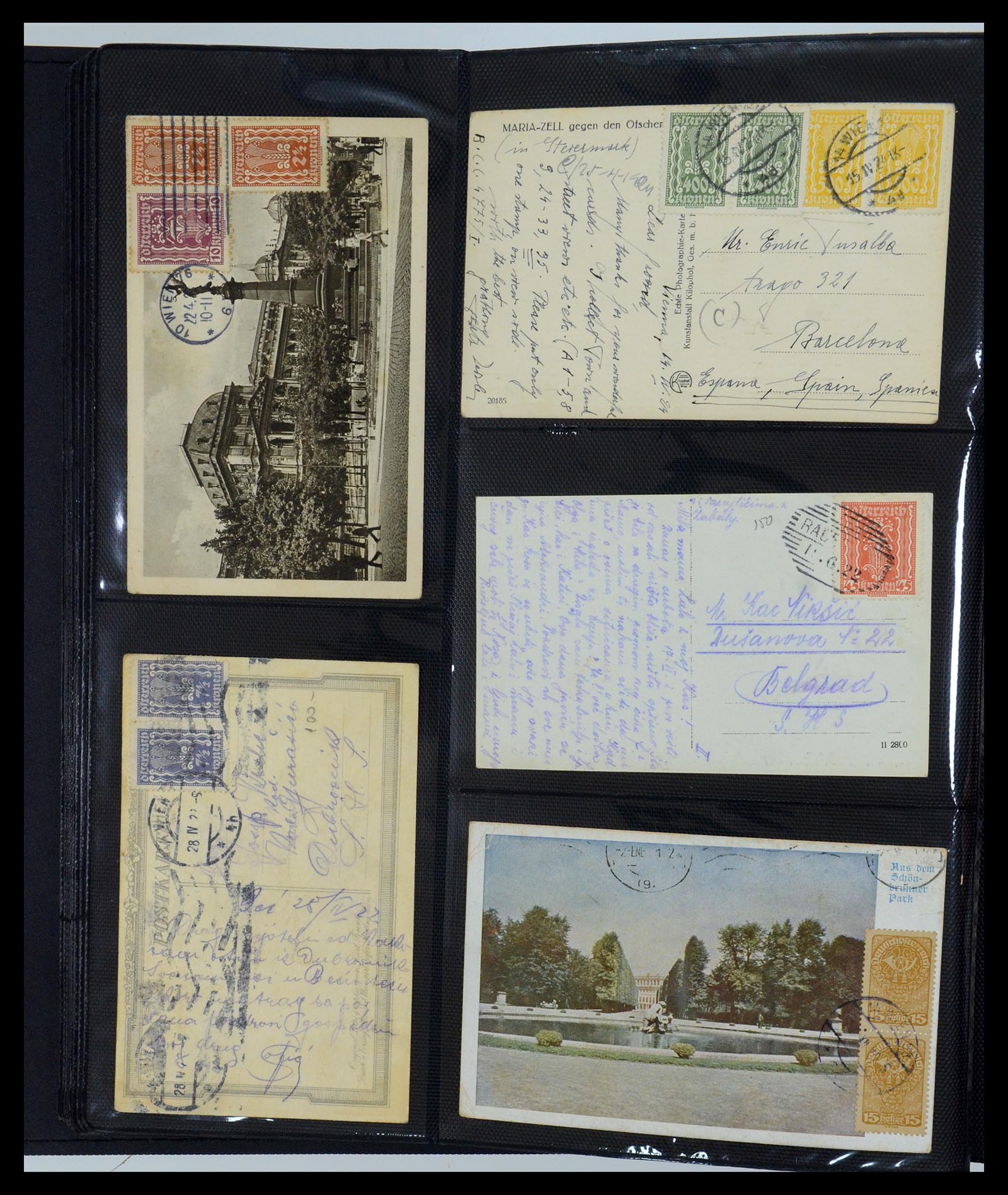35322 058 - Postzegelverzameling 35322 West Europa ansichtkaarten 1900-1945.
