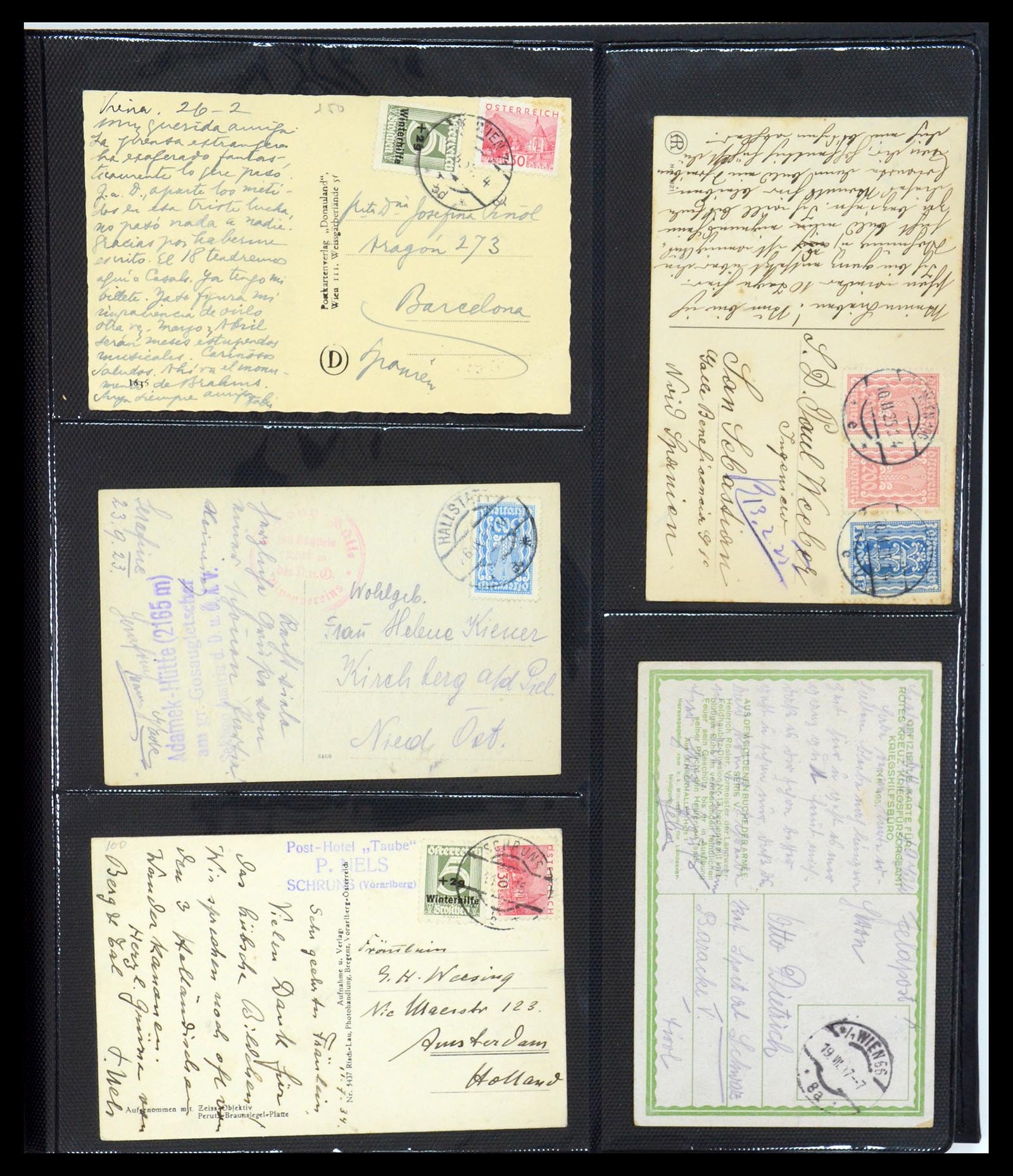 35322 059 - Postzegelverzameling 35322 West Europa ansichtkaarten 1900-1945.