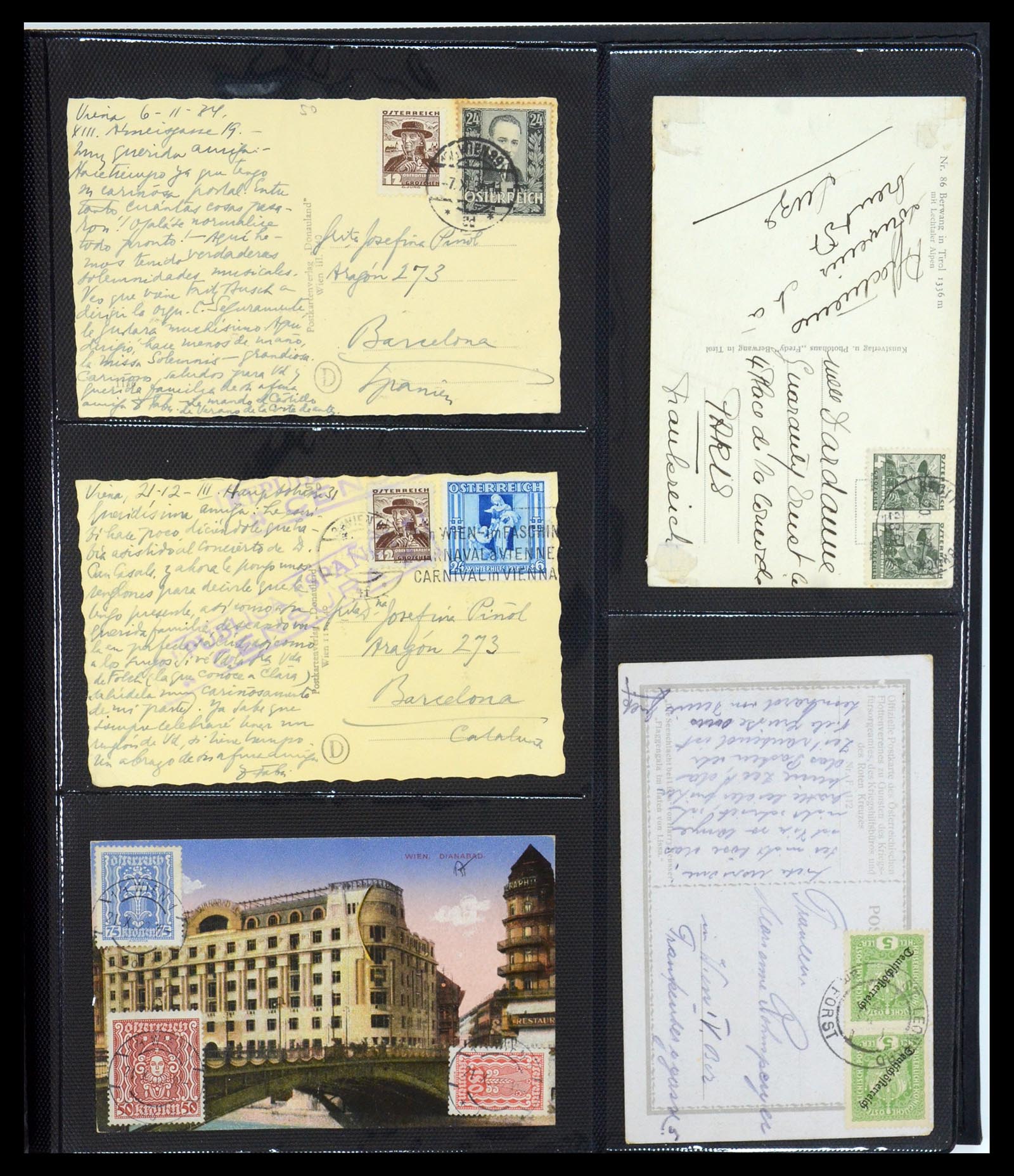 35322 060 - Postzegelverzameling 35322 West Europa ansichtkaarten 1900-1945.