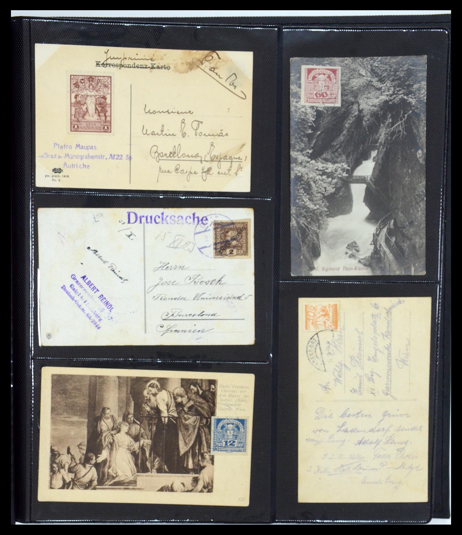 35322 063 - Postzegelverzameling 35322 West Europa ansichtkaarten 1900-1945.