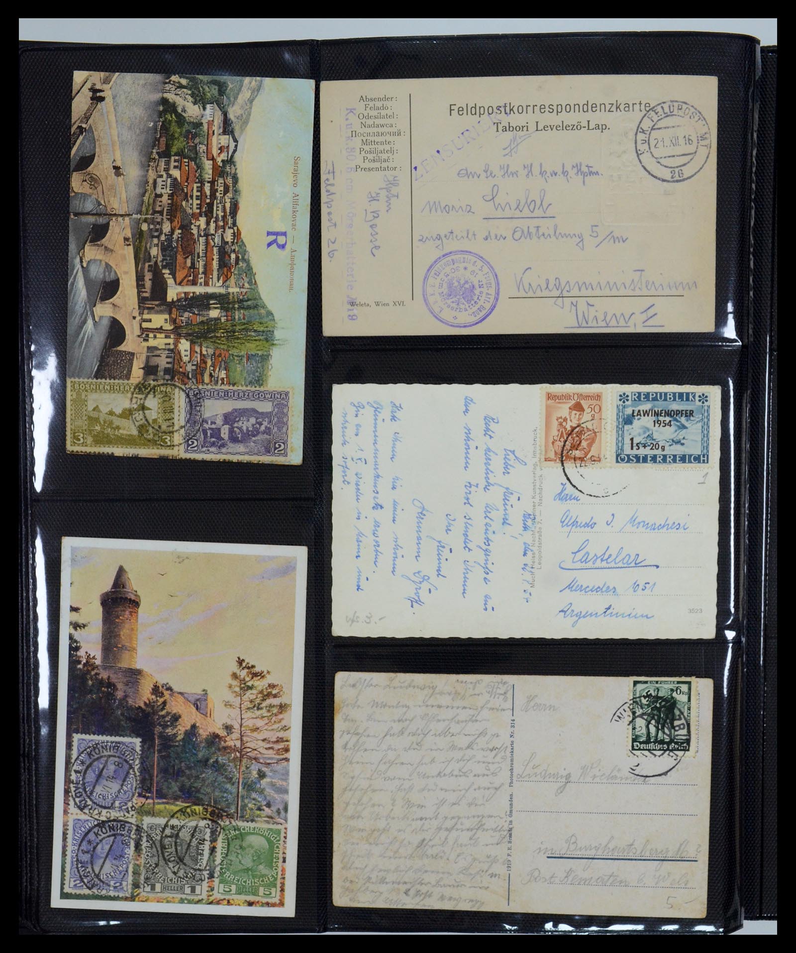 35322 066 - Postzegelverzameling 35322 West Europa ansichtkaarten 1900-1945.