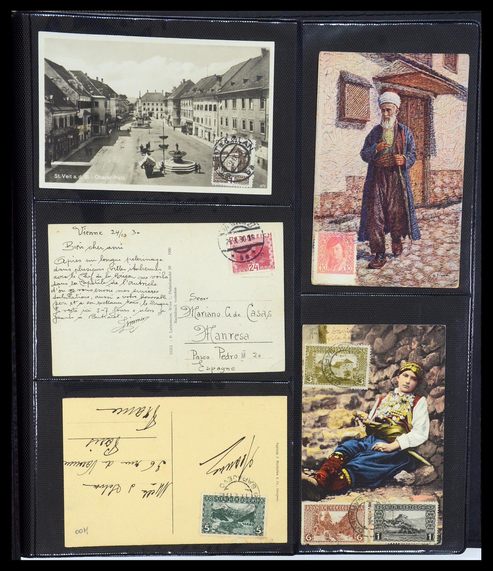 35322 067 - Postzegelverzameling 35322 West Europa ansichtkaarten 1900-1945.
