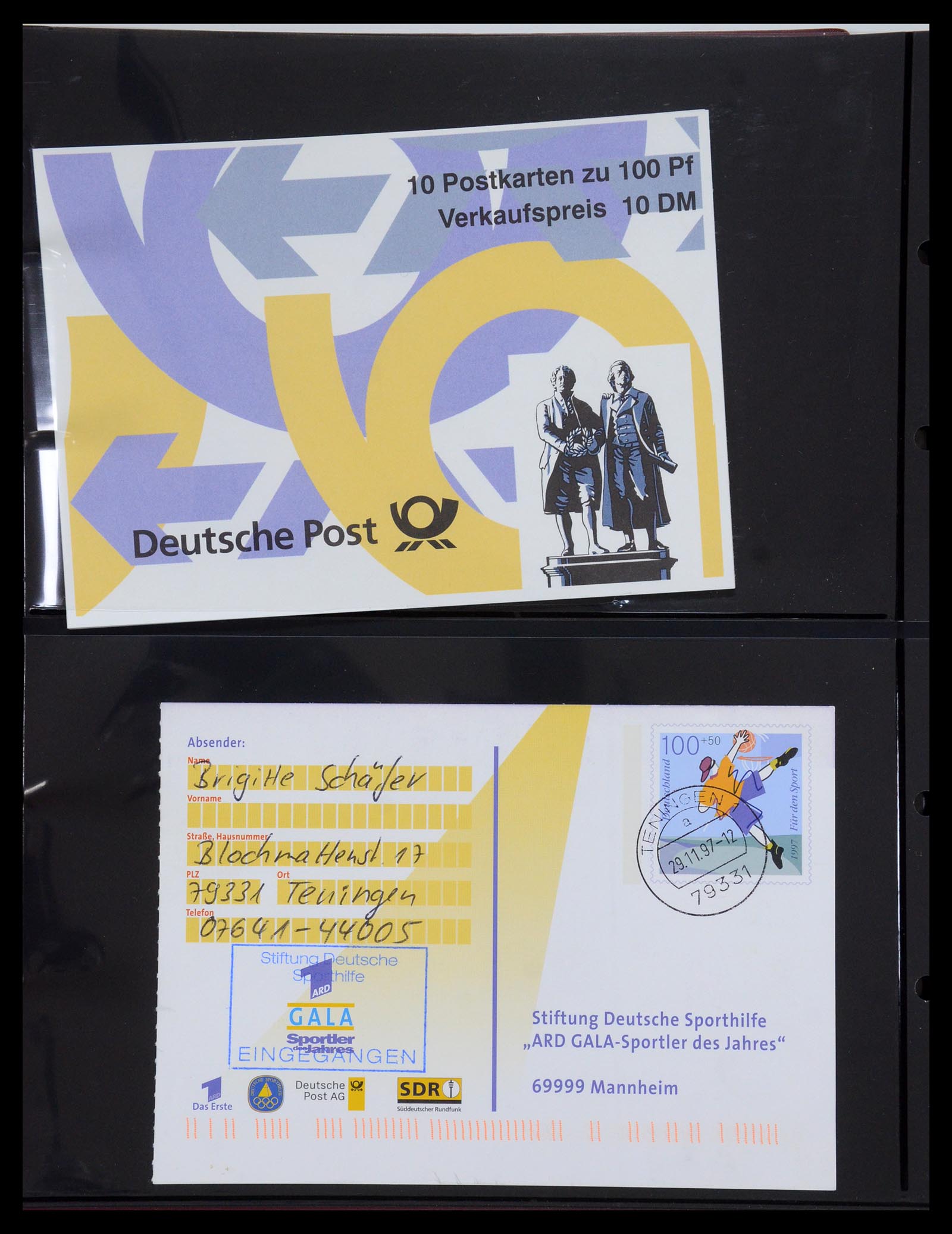 35323 084 - Postzegelverzameling 35323 Duitsland postwaardestukken 1934-2019!