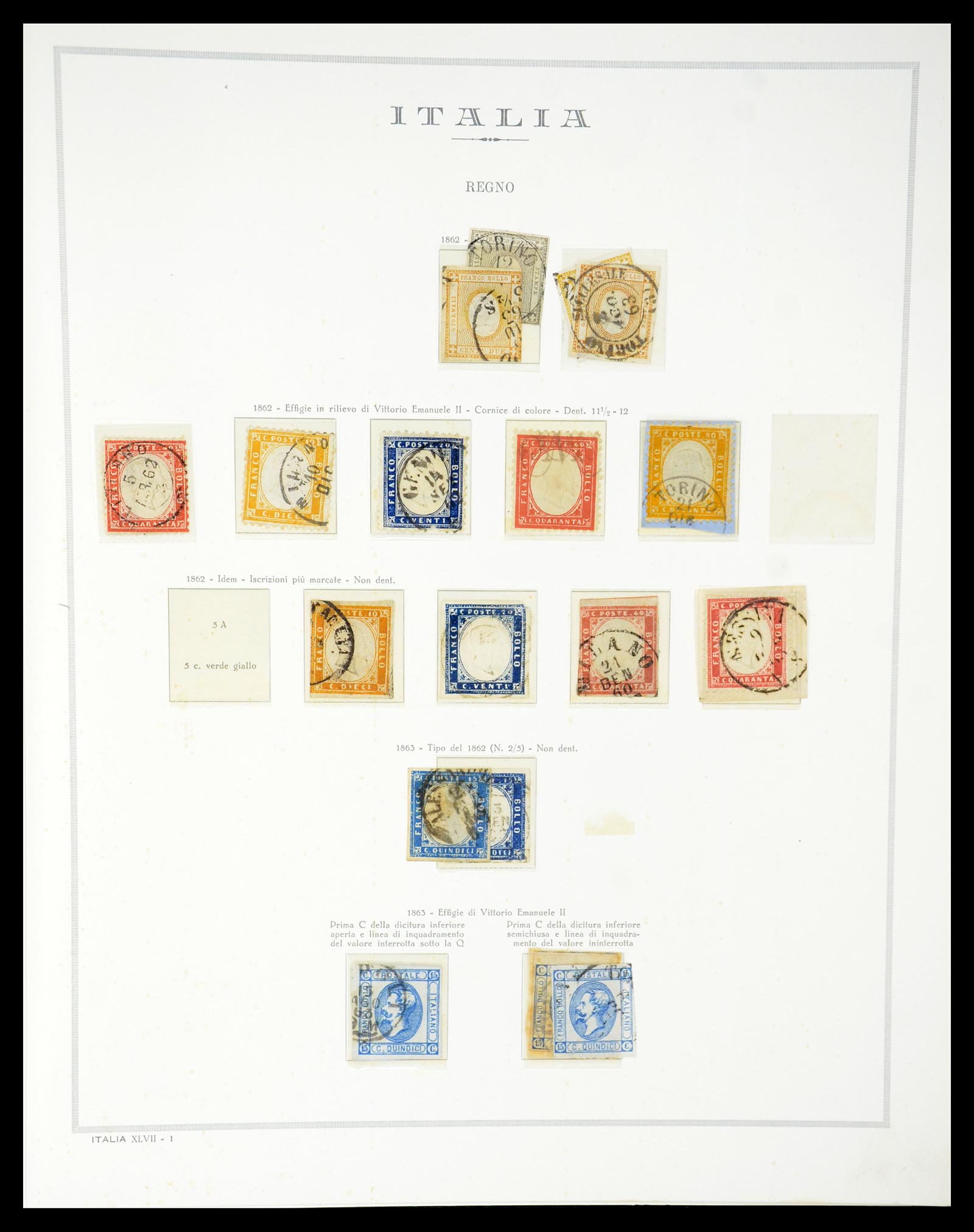 35325 001 - Postzegelverzameling 35325 Italië 1862-1980.