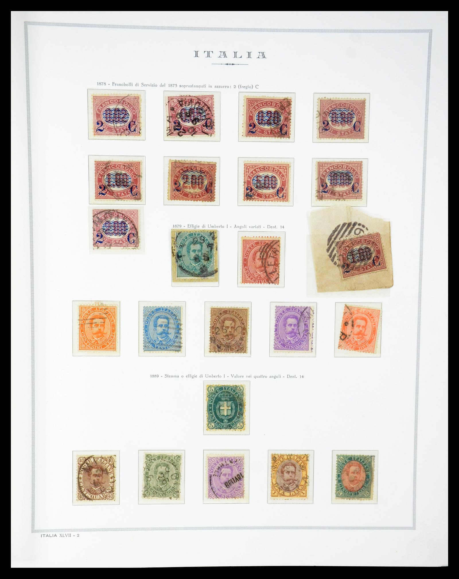 35325 003 - Postzegelverzameling 35325 Italië 1862-1980.