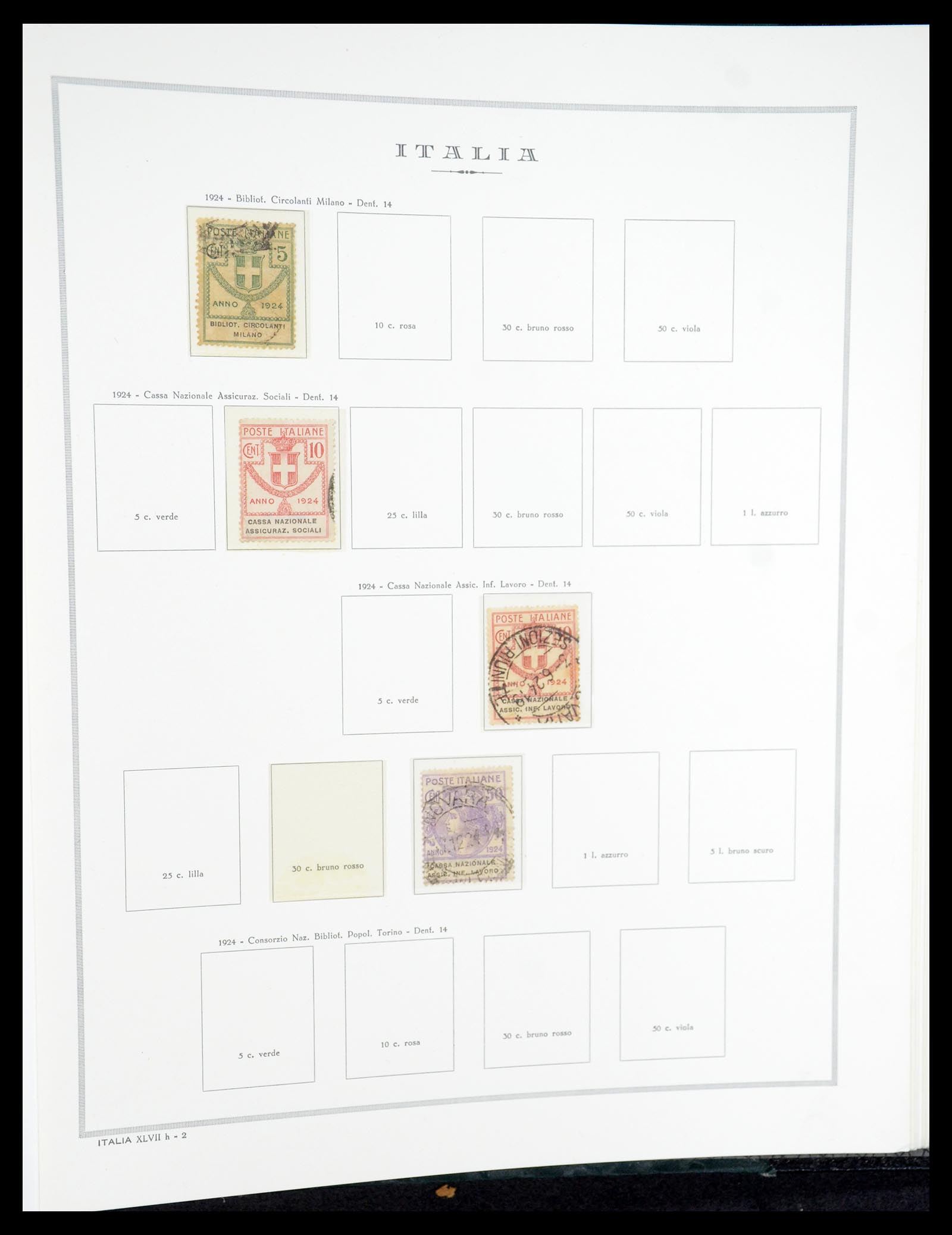 35325 061 - Postzegelverzameling 35325 Italië 1862-1980.