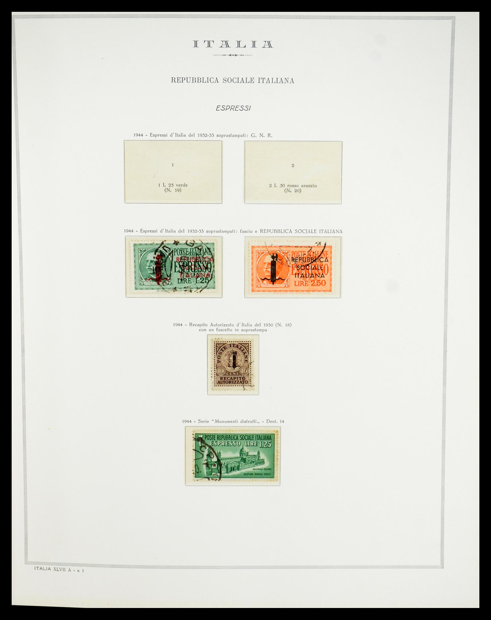35325 069 - Postzegelverzameling 35325 Italië 1862-1980.