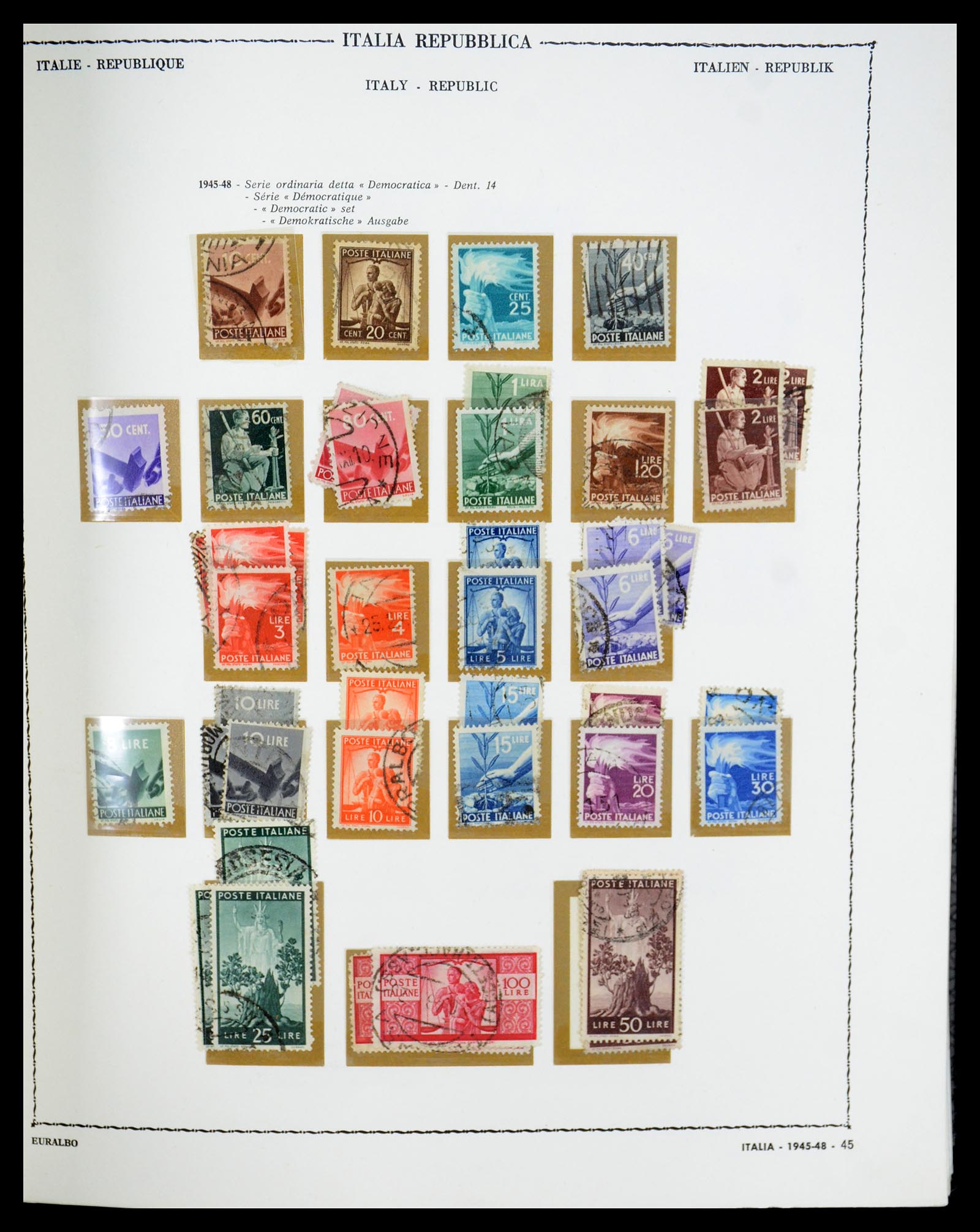 35325 074 - Postzegelverzameling 35325 Italië 1862-1980.