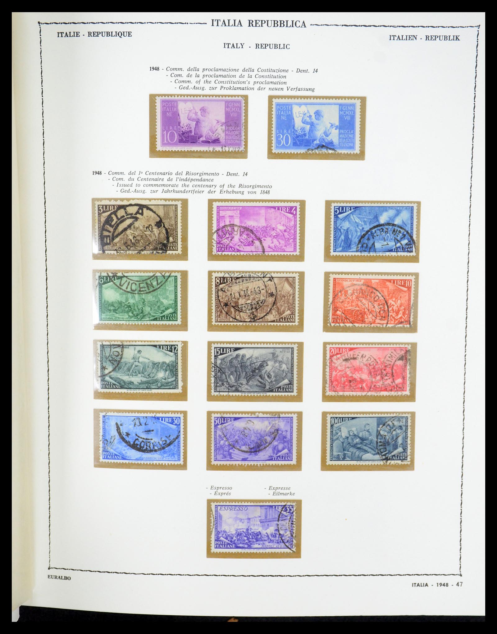 35325 076 - Postzegelverzameling 35325 Italië 1862-1980.