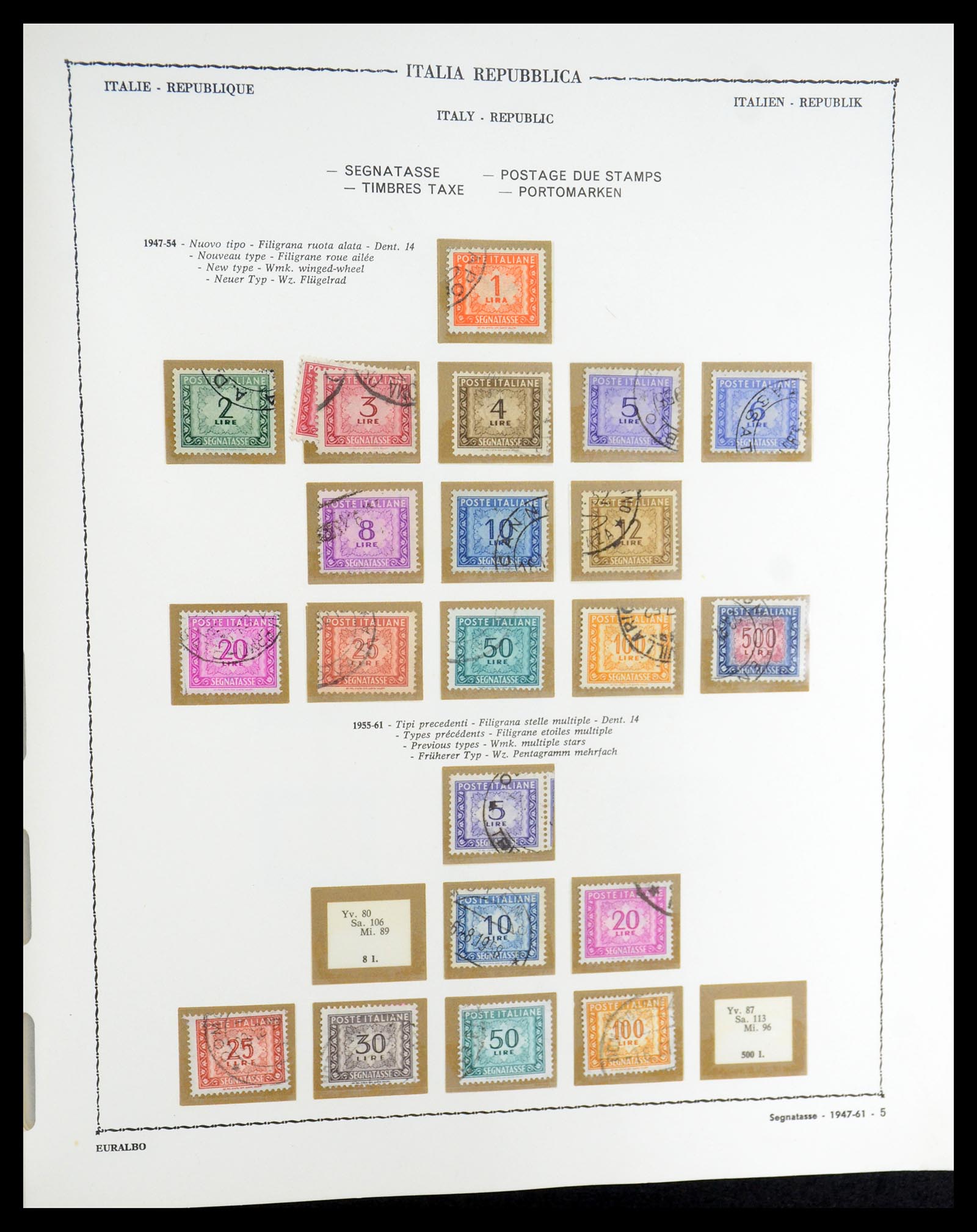 35325 196 - Postzegelverzameling 35325 Italië 1862-1980.