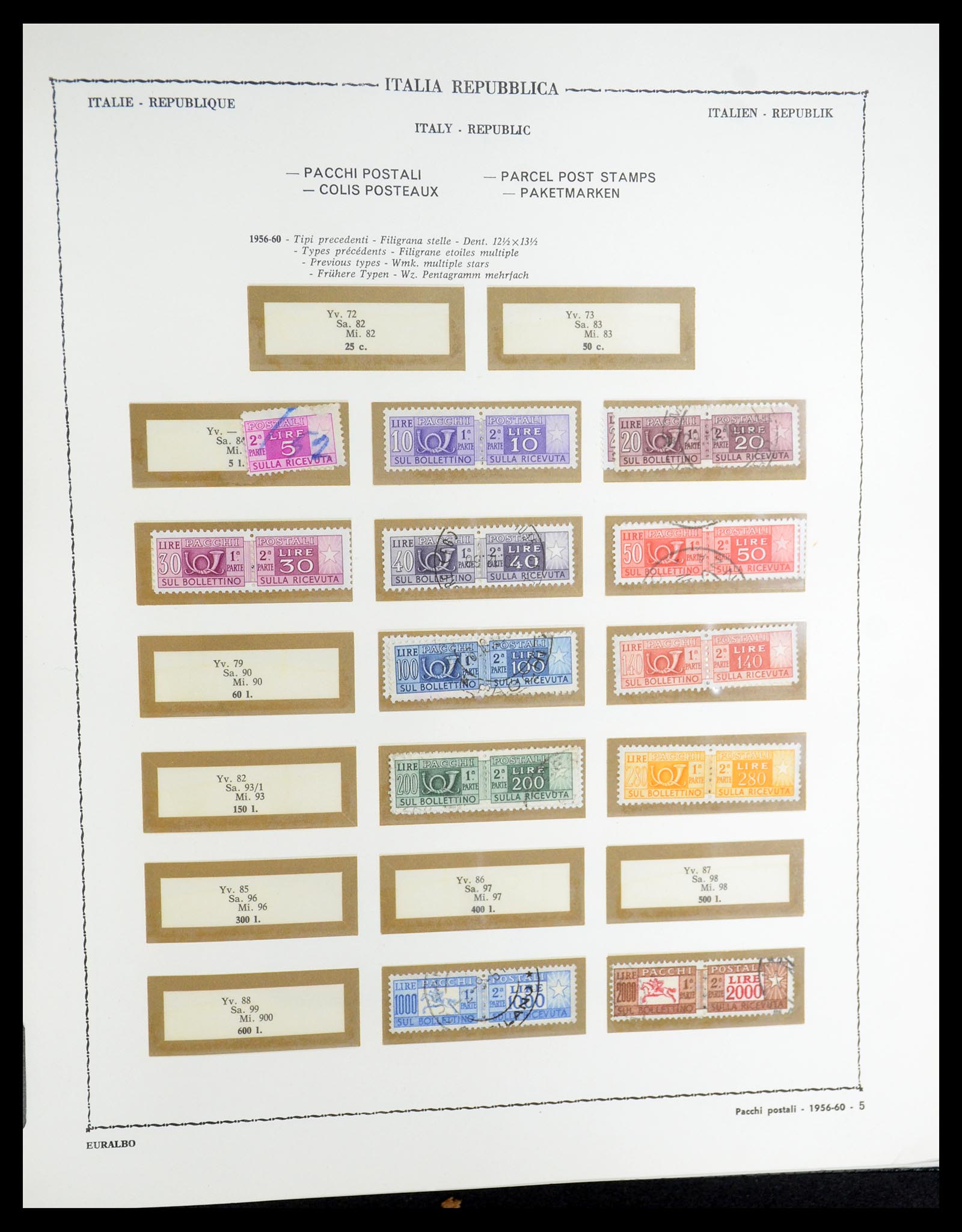 35325 199 - Postzegelverzameling 35325 Italië 1862-1980.