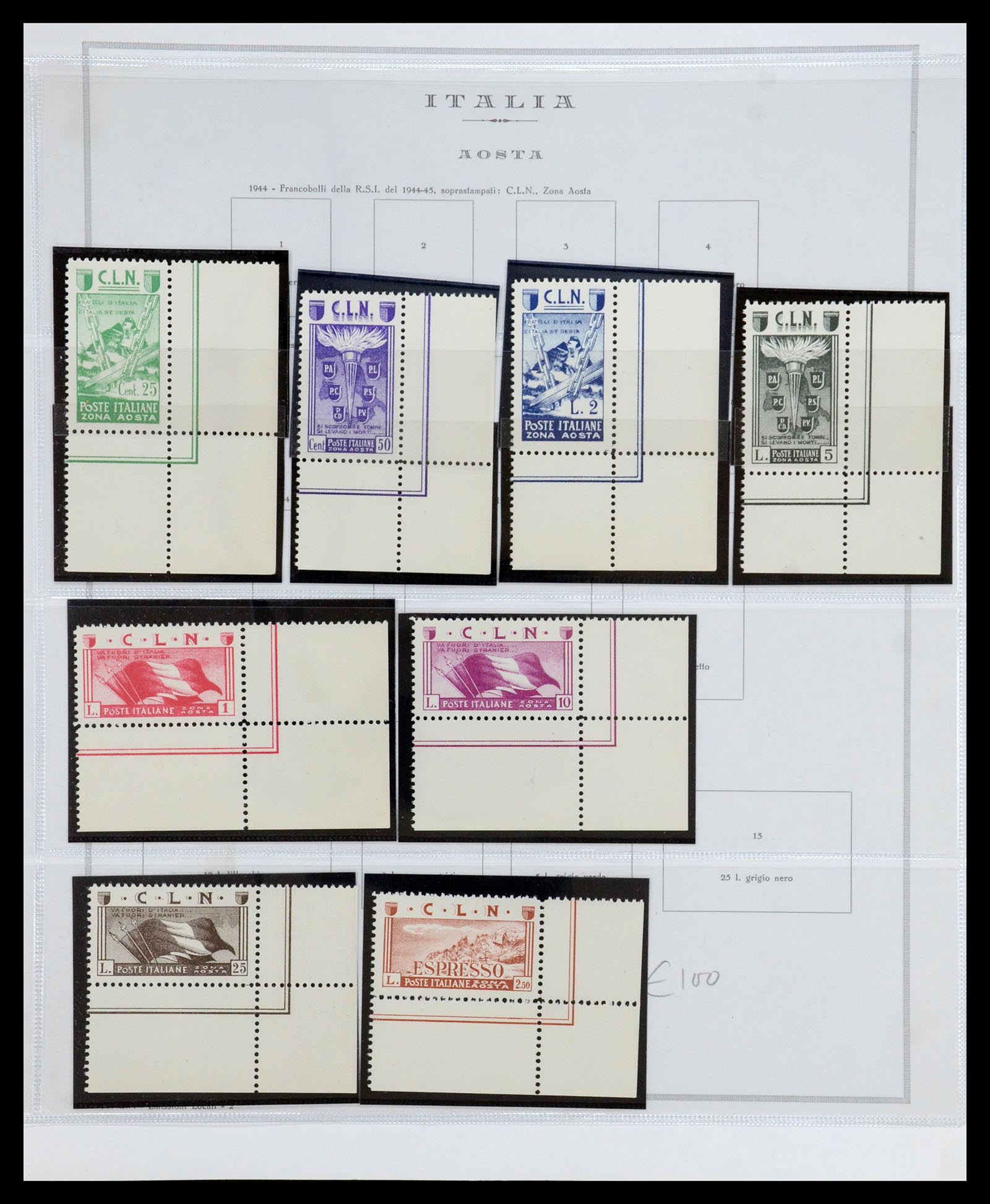 35327 001 - Postzegelverzameling 35327 Italië lokaaluitgaven 1945.