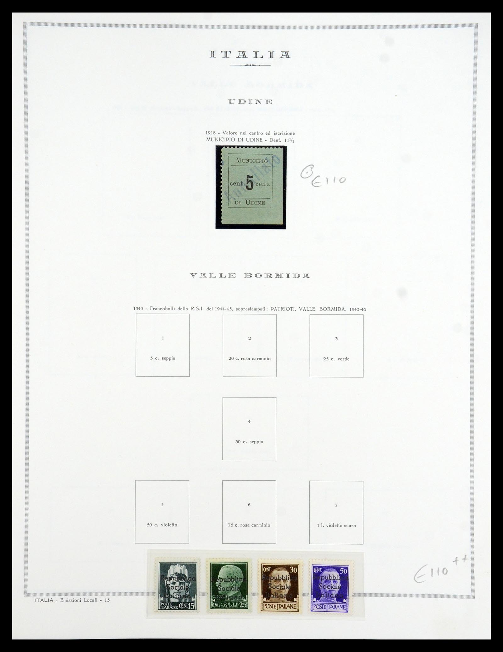 35327 010 - Stamp Collection 35327 Italy local issues 1945.