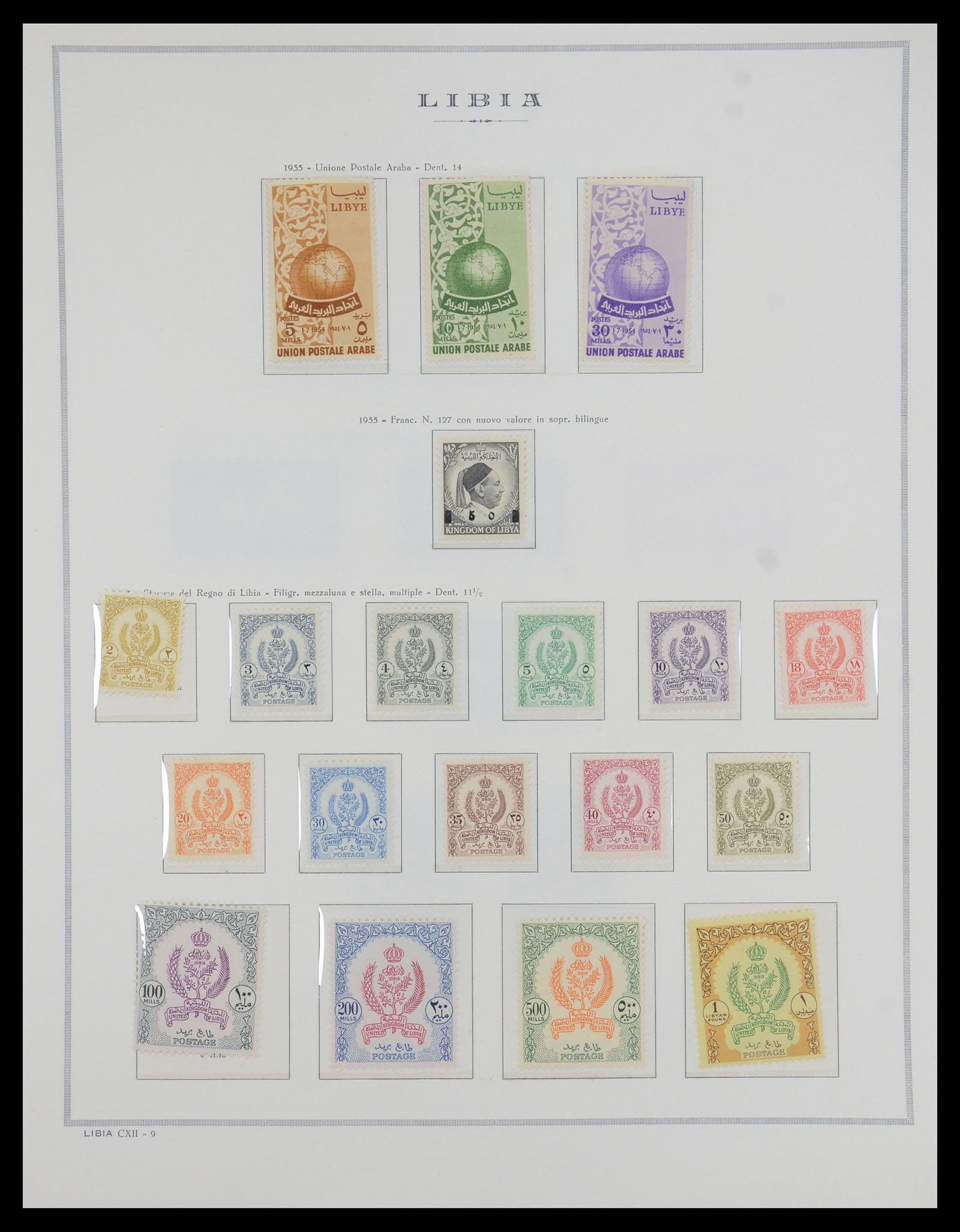 35328 003 - Postzegelverzameling 35328 Libië en Somalië 1952-1973.