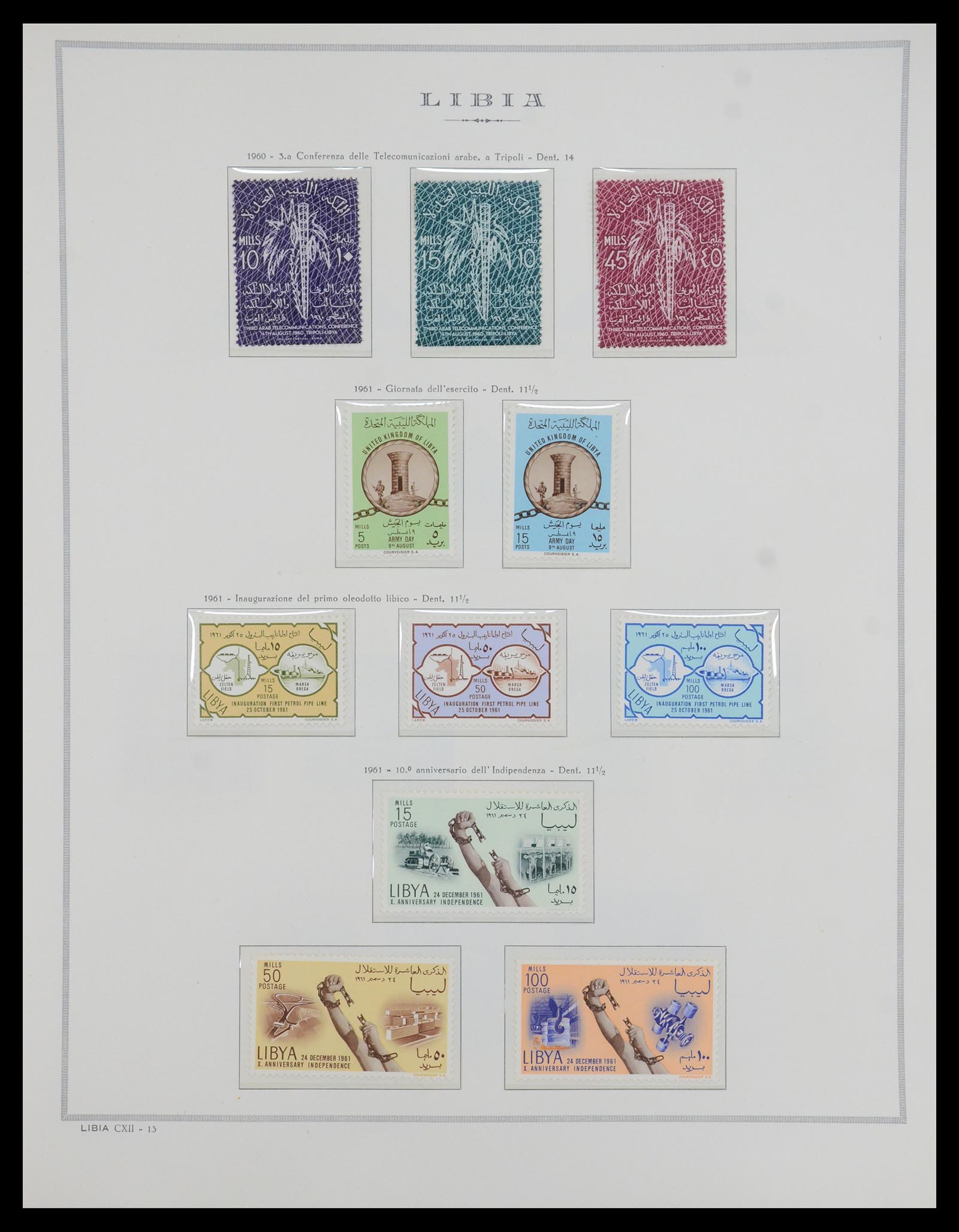 35328 007 - Postzegelverzameling 35328 Libië en Somalië 1952-1973.