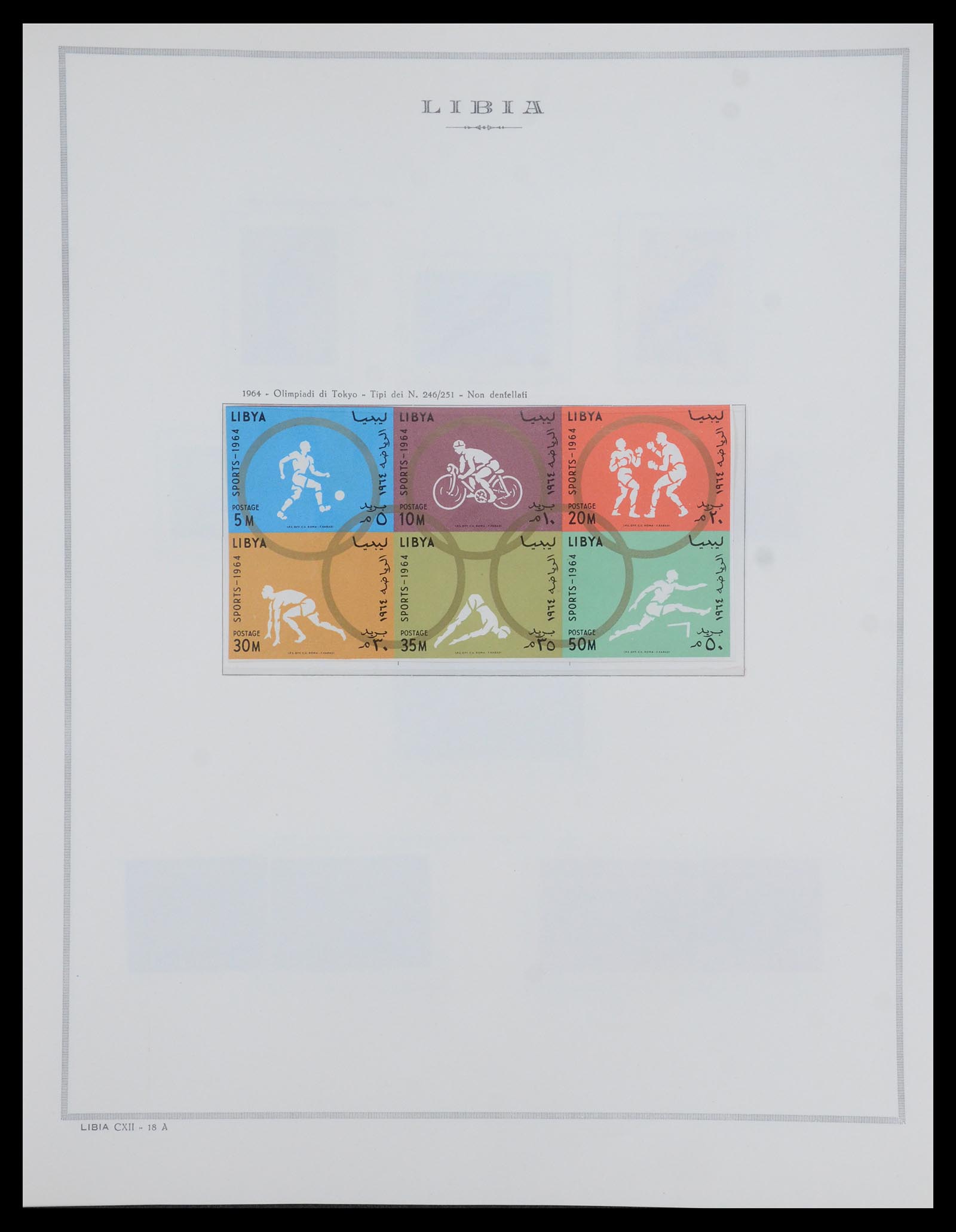 35328 013 - Postzegelverzameling 35328 Libië en Somalië 1952-1973.