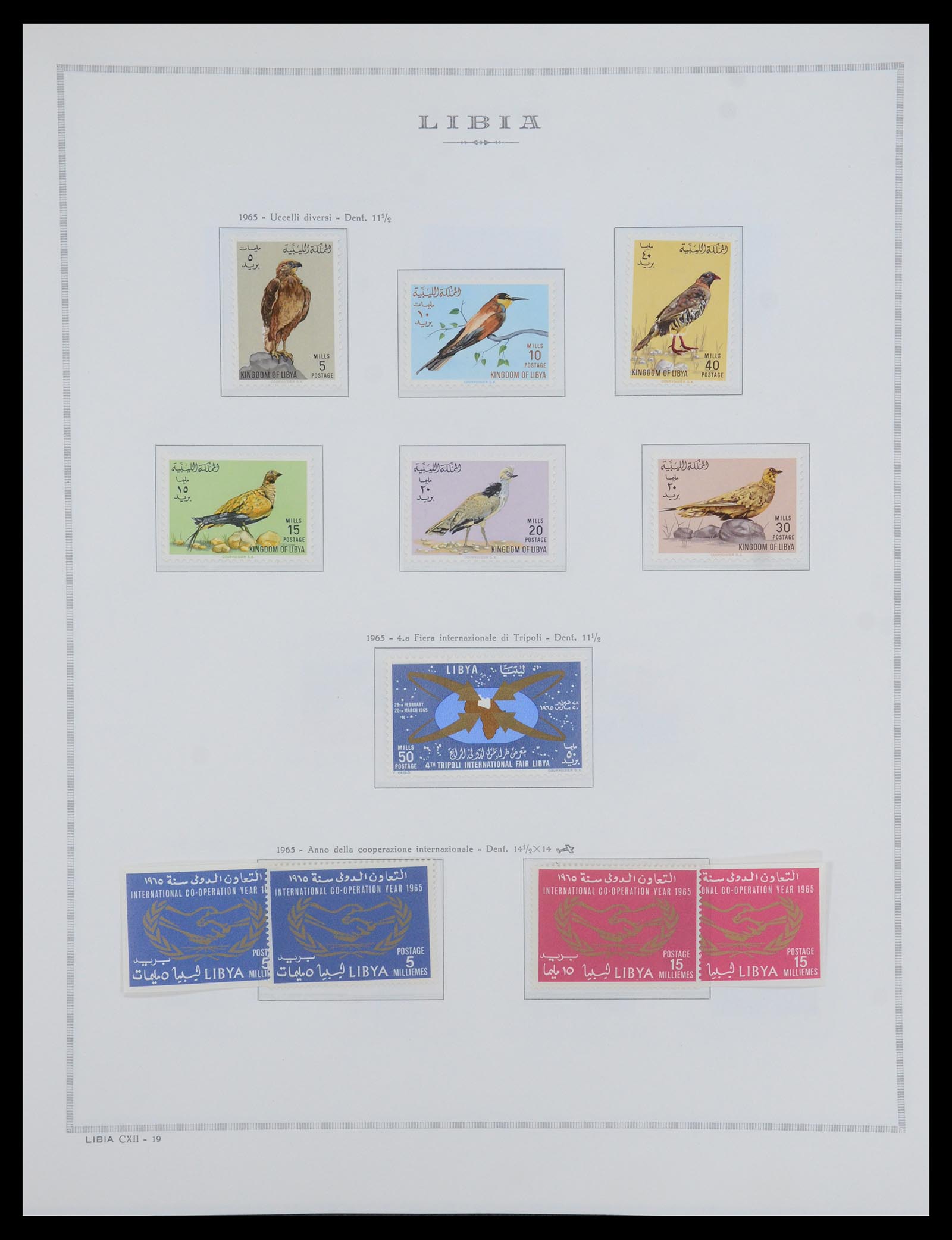 35328 014 - Postzegelverzameling 35328 Libië en Somalië 1952-1973.