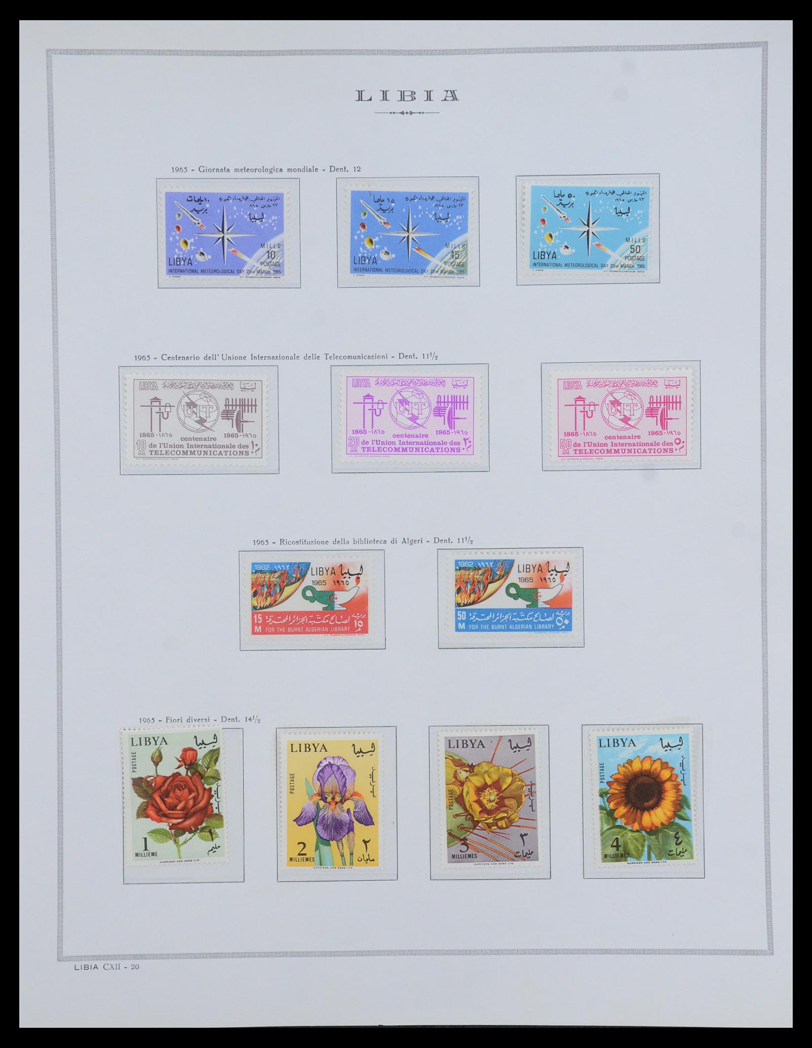 35328 015 - Postzegelverzameling 35328 Libië en Somalië 1952-1973.