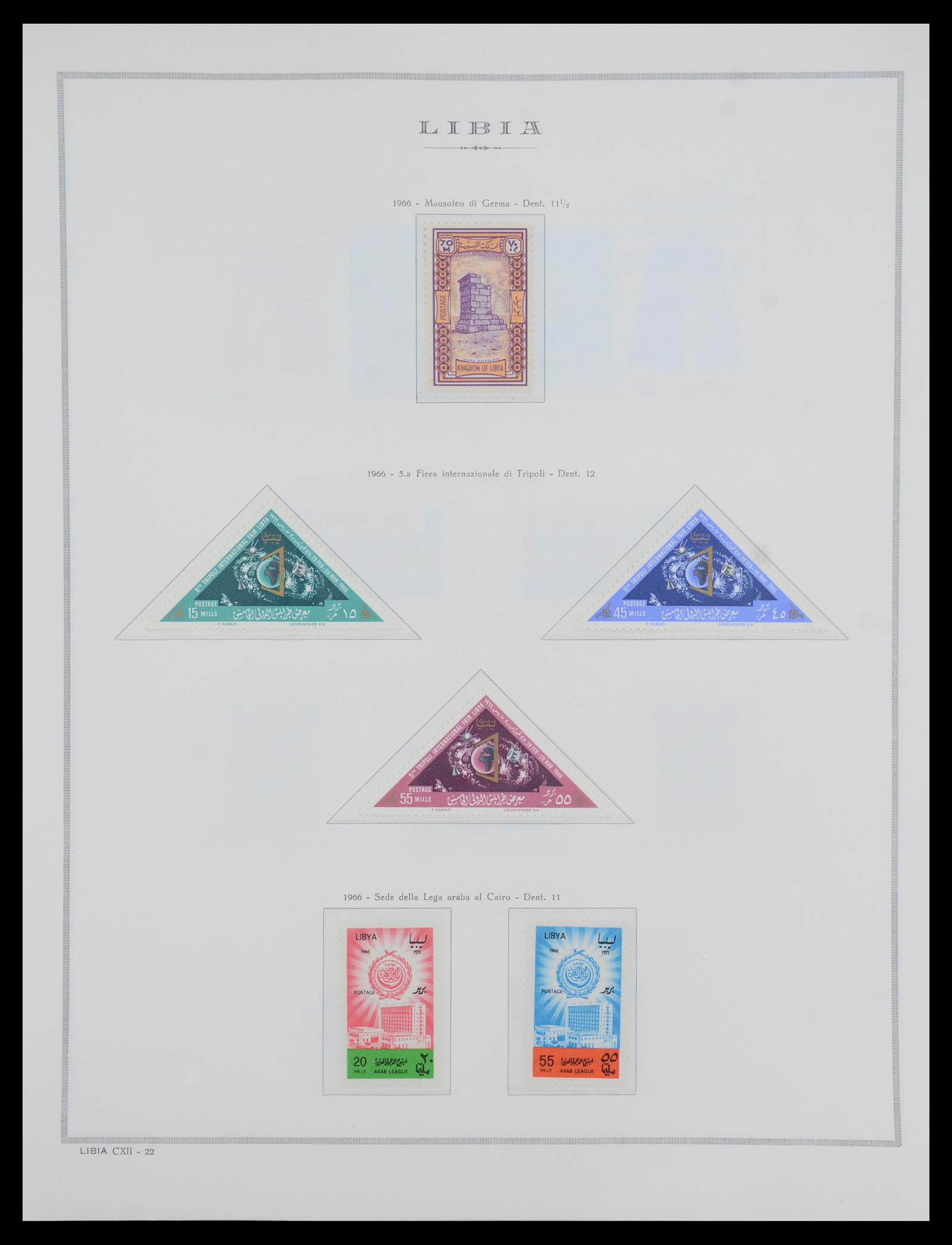 35328 017 - Postzegelverzameling 35328 Libië en Somalië 1952-1973.