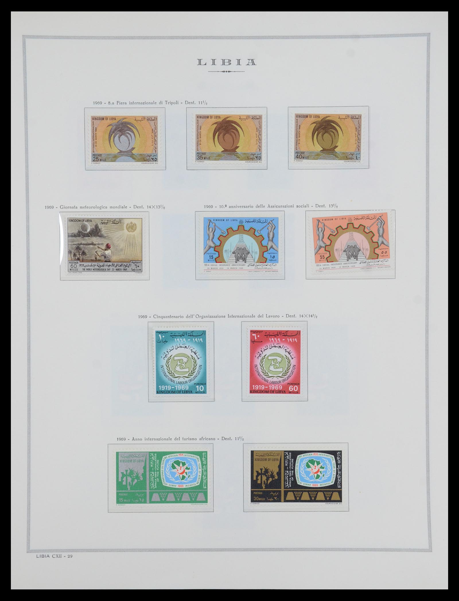 35328 024 - Postzegelverzameling 35328 Libië en Somalië 1952-1973.